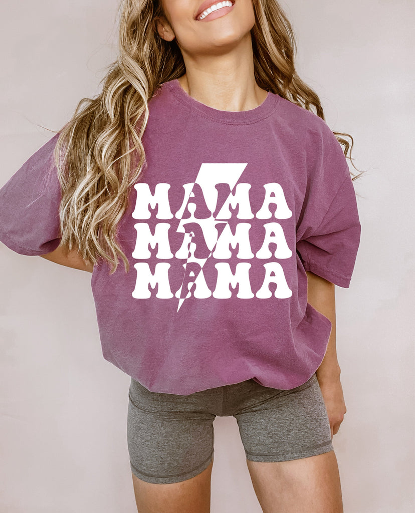 Mama Lightning Comfort Colors T Shirt