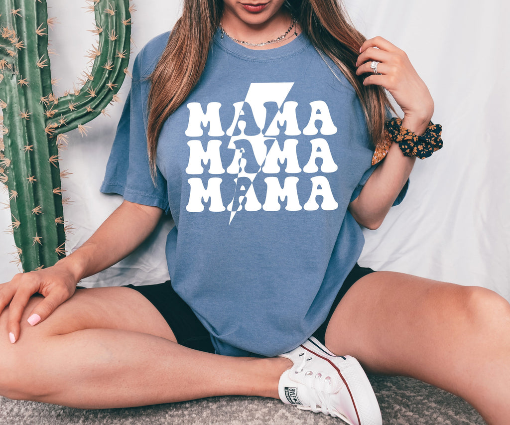 Mama Lightning Comfort Colors T Shirt