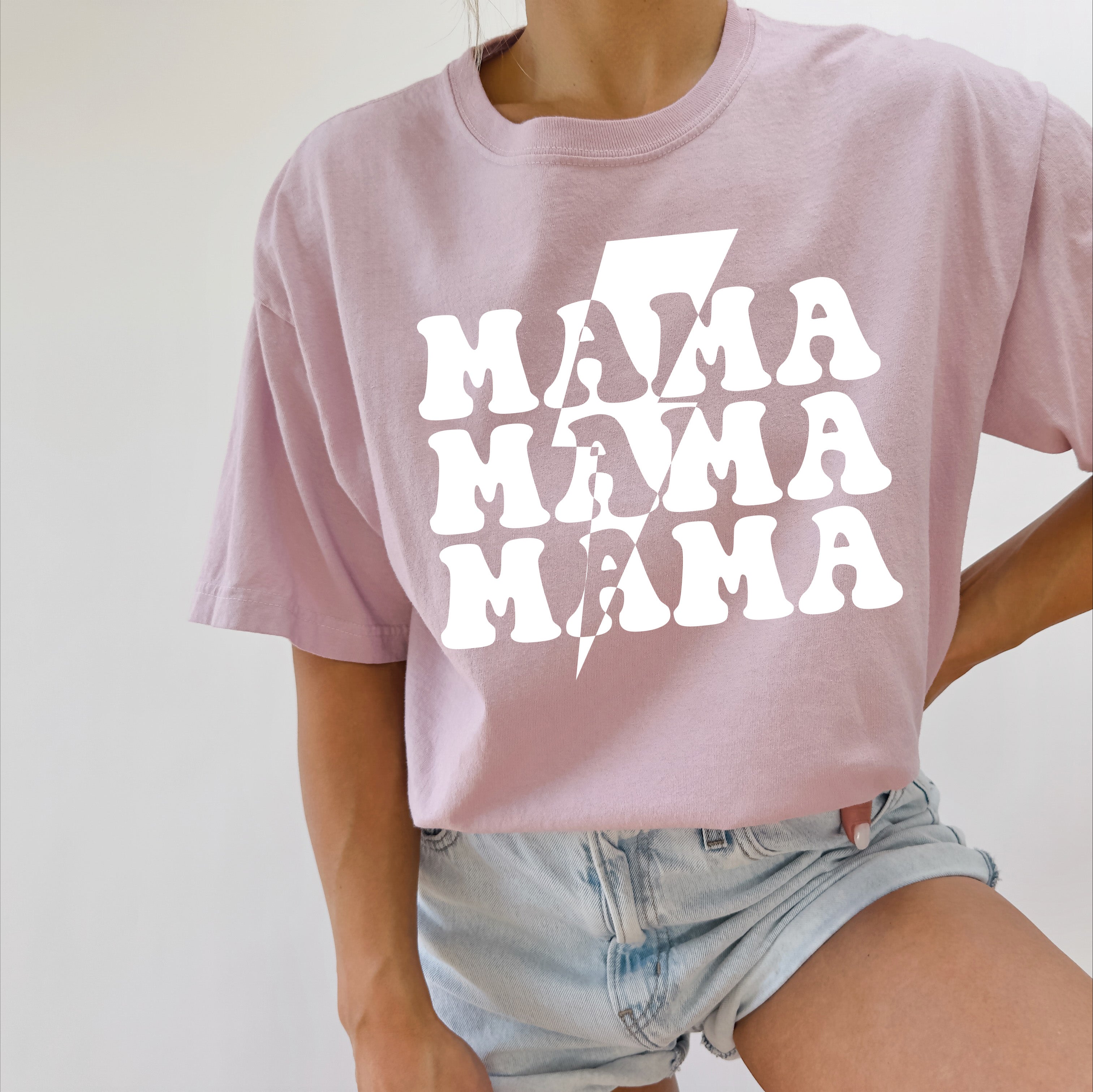 Mama Lightning Comfort Colors T Shirt