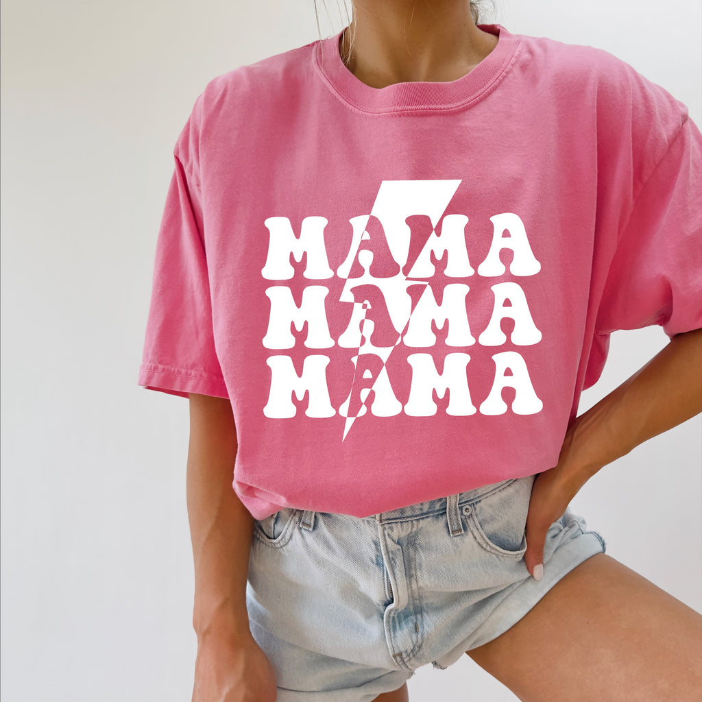 Mama Lightning Comfort Colors T Shirt