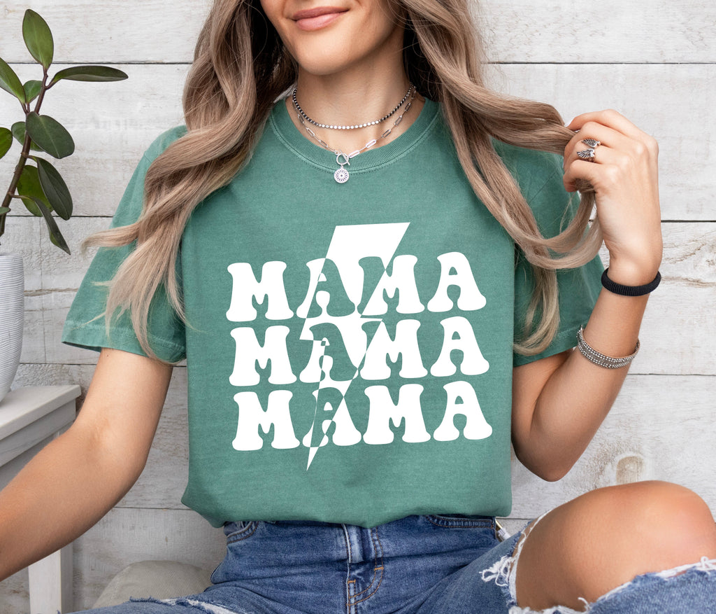 Mama Lightning Comfort Colors T Shirt