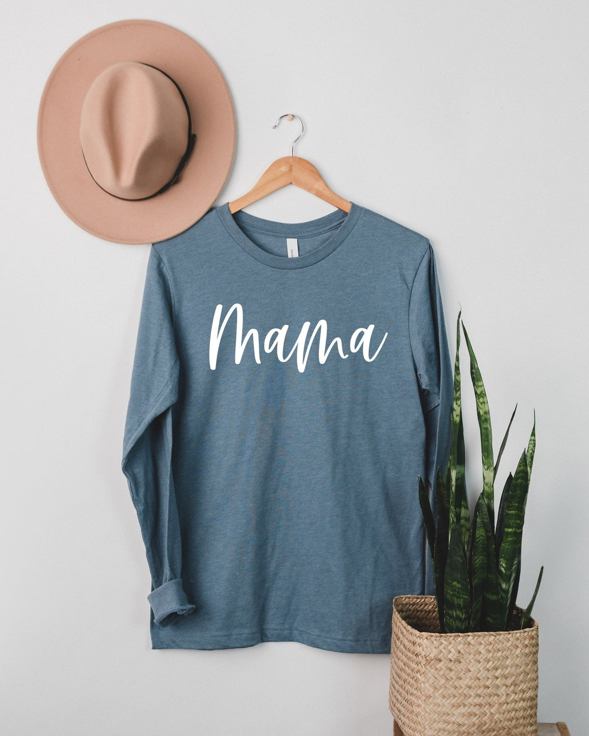 Mama Long Sleeve Tshirt (Cursive 2)