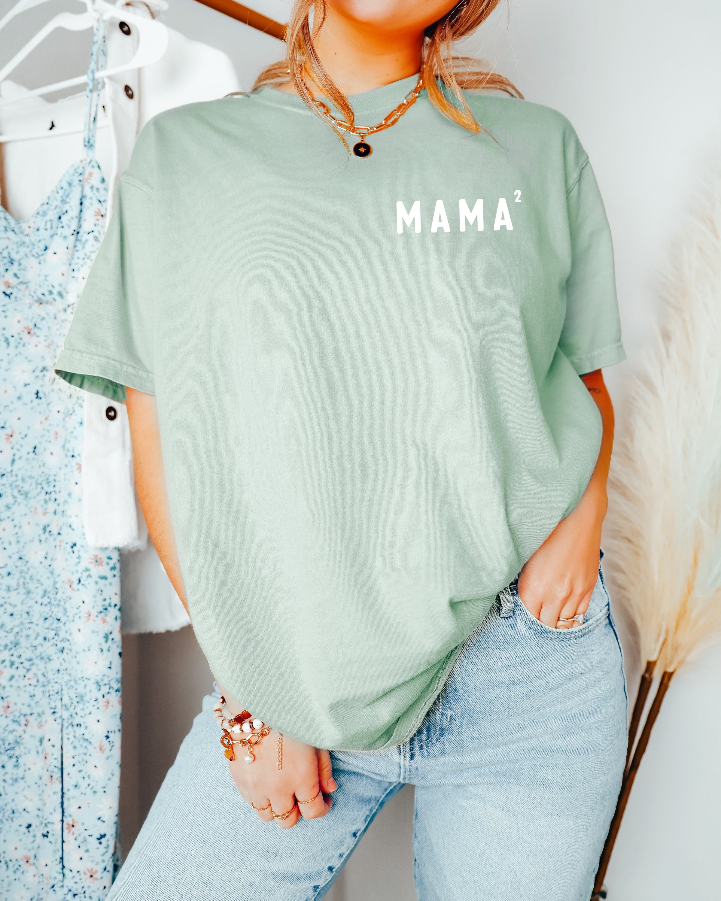 Mama Of 2 Comfort Colors Graphic Tees
