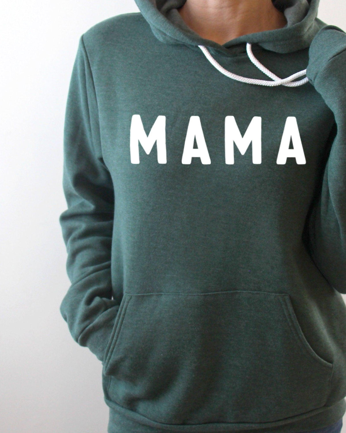 Mama Sponge Fleece hoodie Sweatshirt (Rounded font)