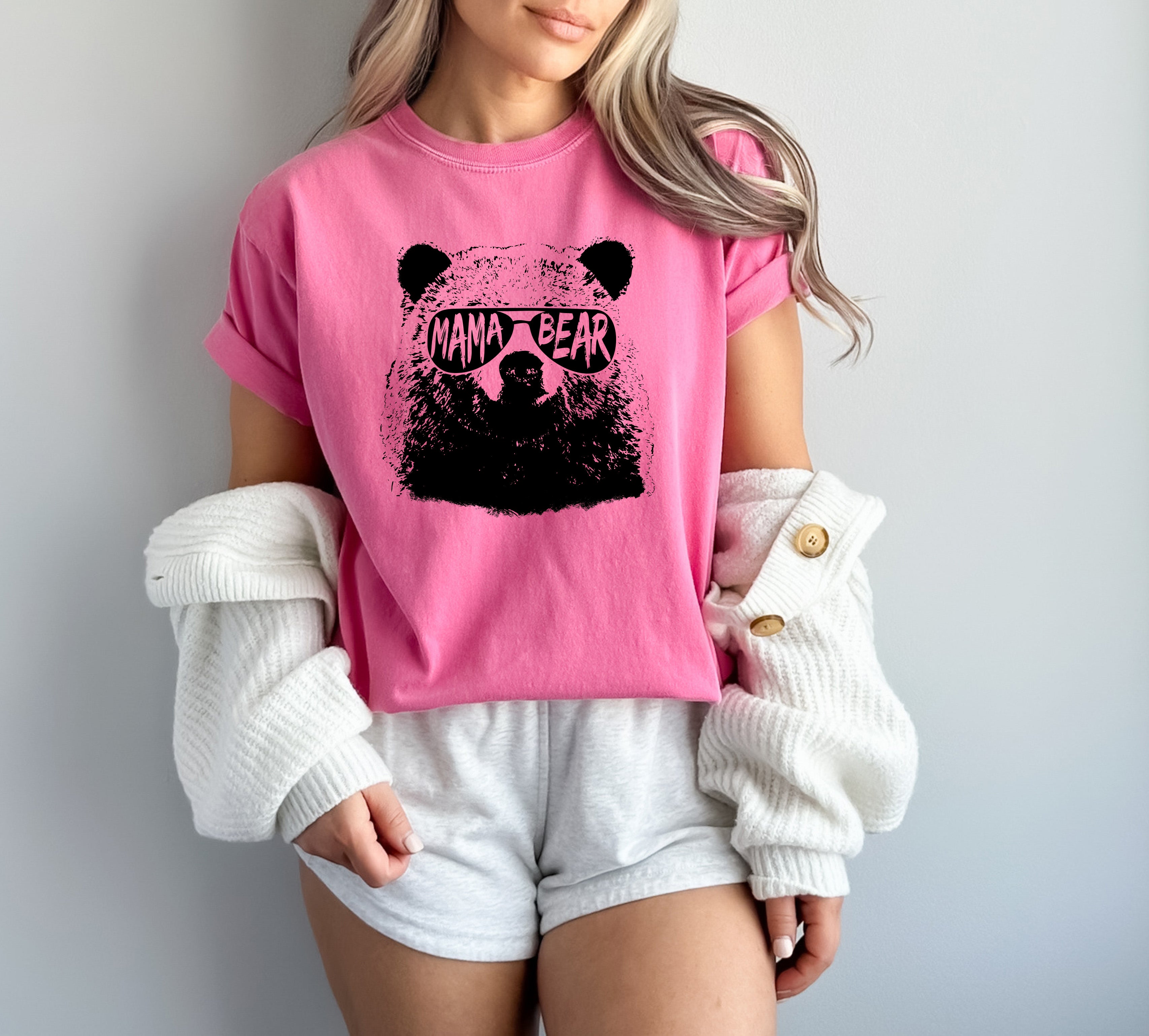 Mamabear Mama Bear Garment Dyed T Shirt