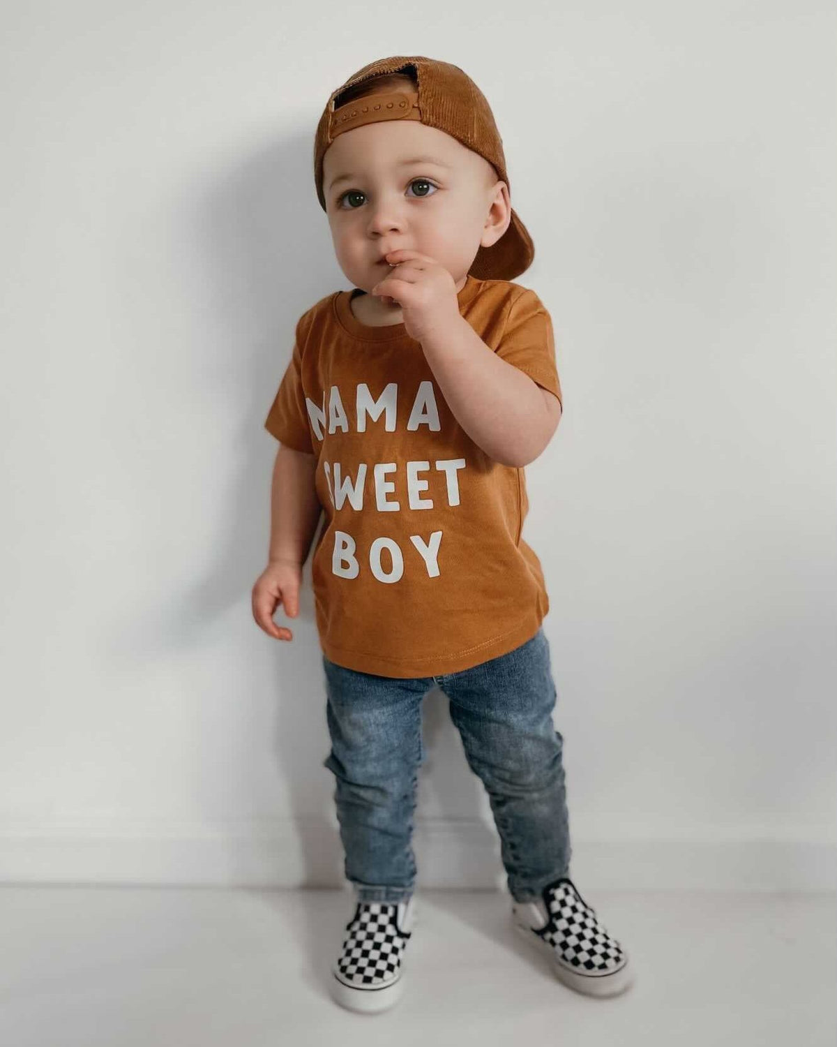 Mama's Sweet Boy Organic Cotton Baby And Kids Tee