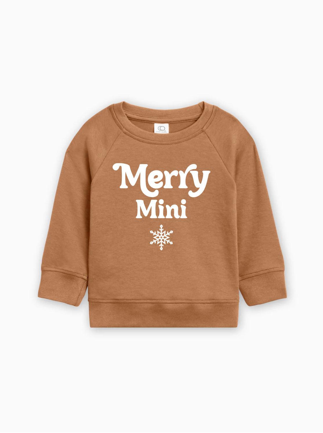 Merry Mini Matching Christmas Organic cotton Baby Toddler Pullover