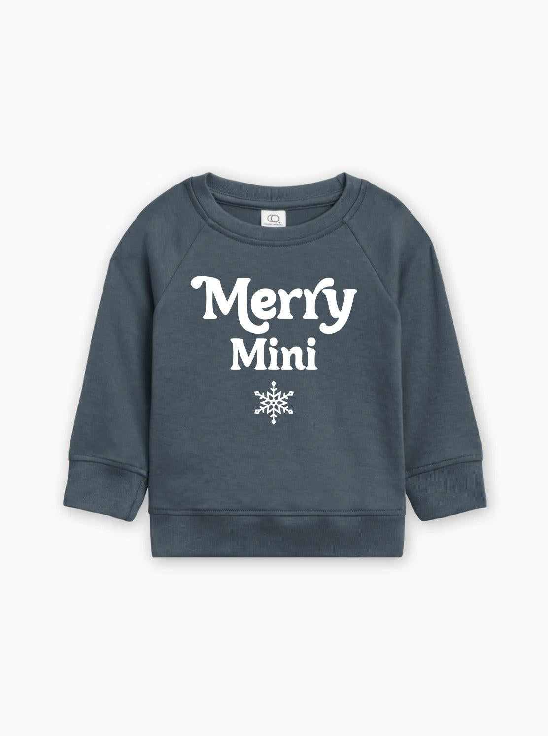 Merry Mini Matching Christmas Organic cotton Baby Toddler Pullover