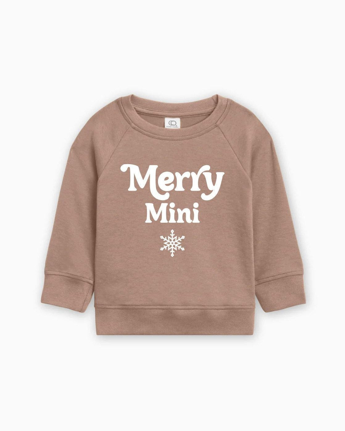 Merry Mini Matching Christmas Organic cotton Baby Toddler Pullover