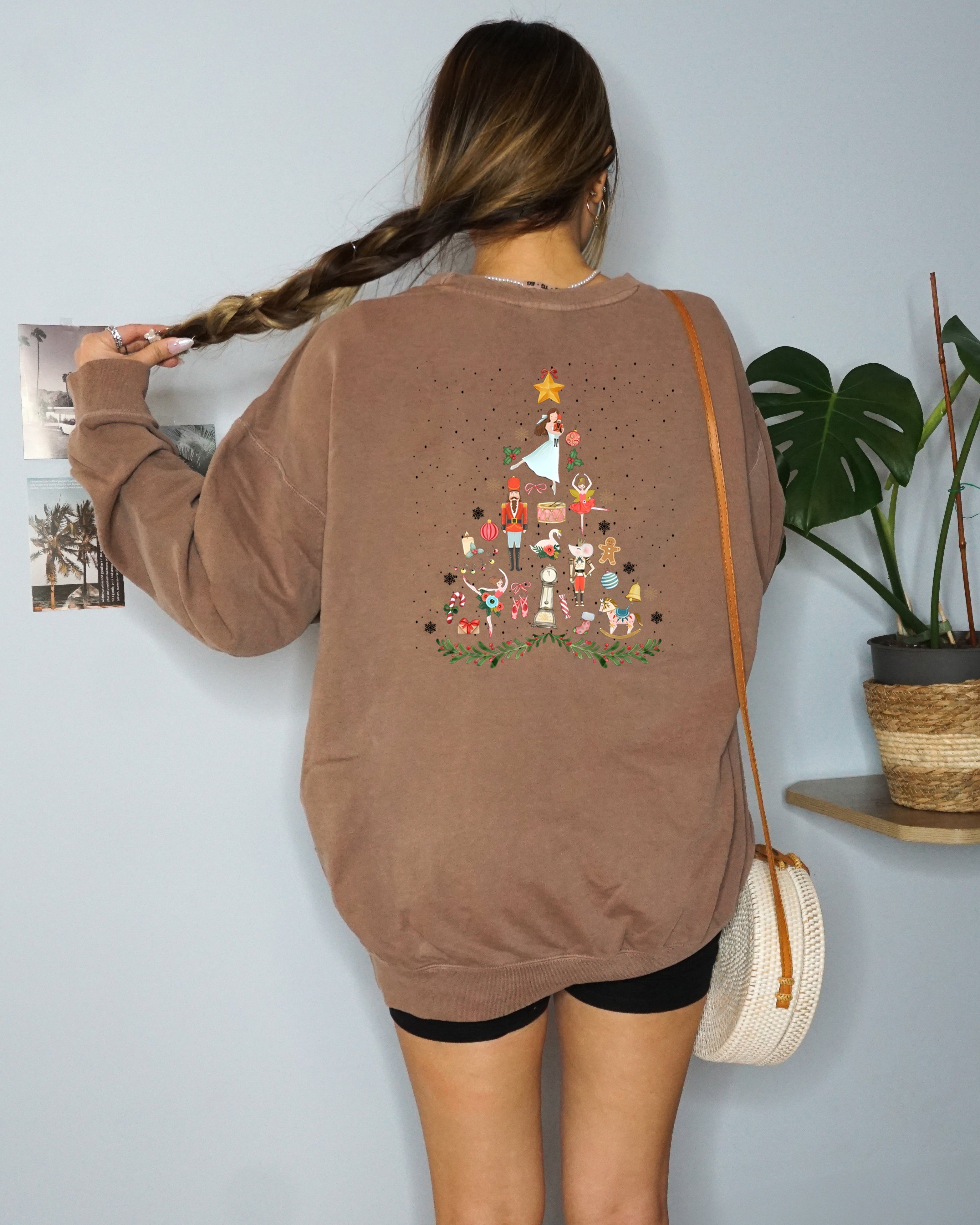 Merry Nutcracker Merry Christmas Holiday Garment Dyed Comfort Colors Sweatshirt