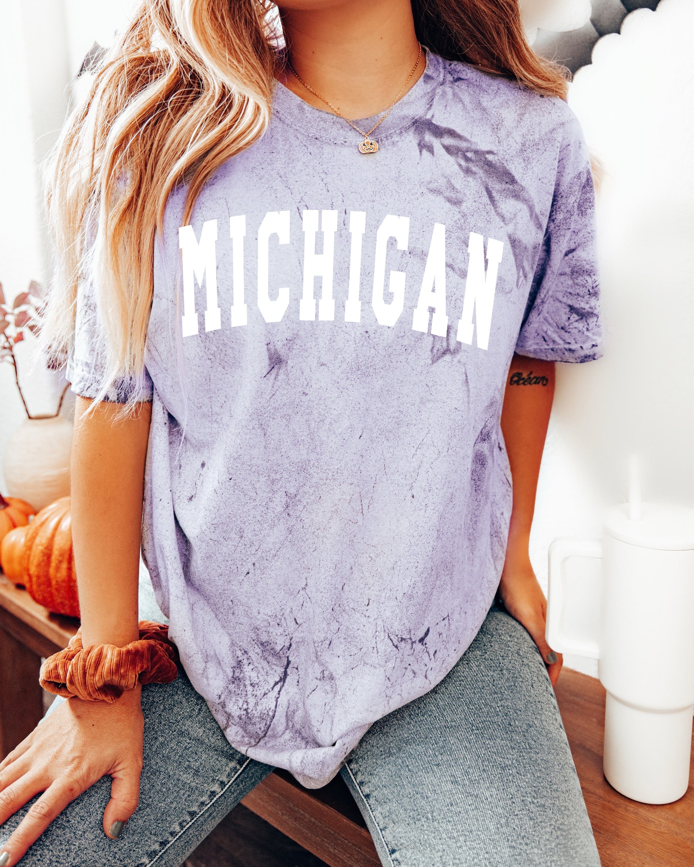 Michigan State City Comfort Colors T Shirt (Condensed Font)