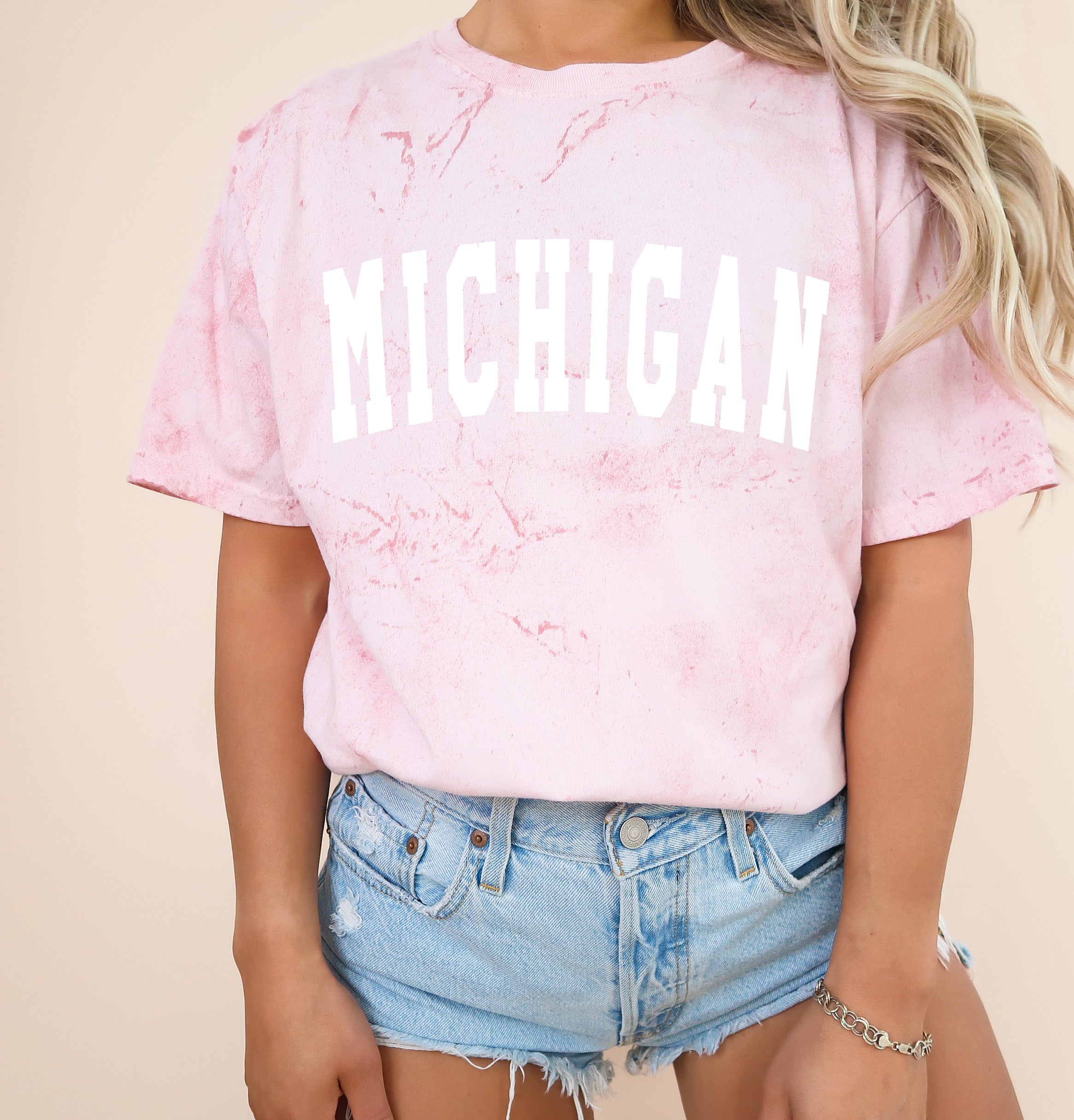 Michigan State City Comfort Colors T Shirt (Condensed Font)