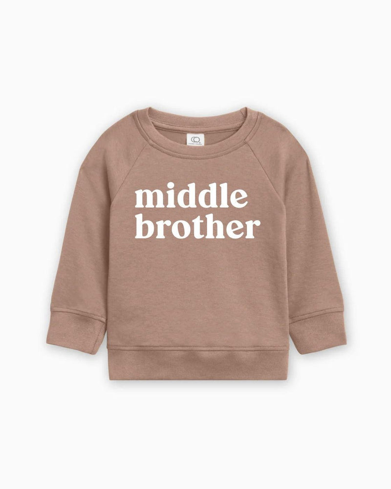 Middle Brother Organic Cotton Pullover (Serif)