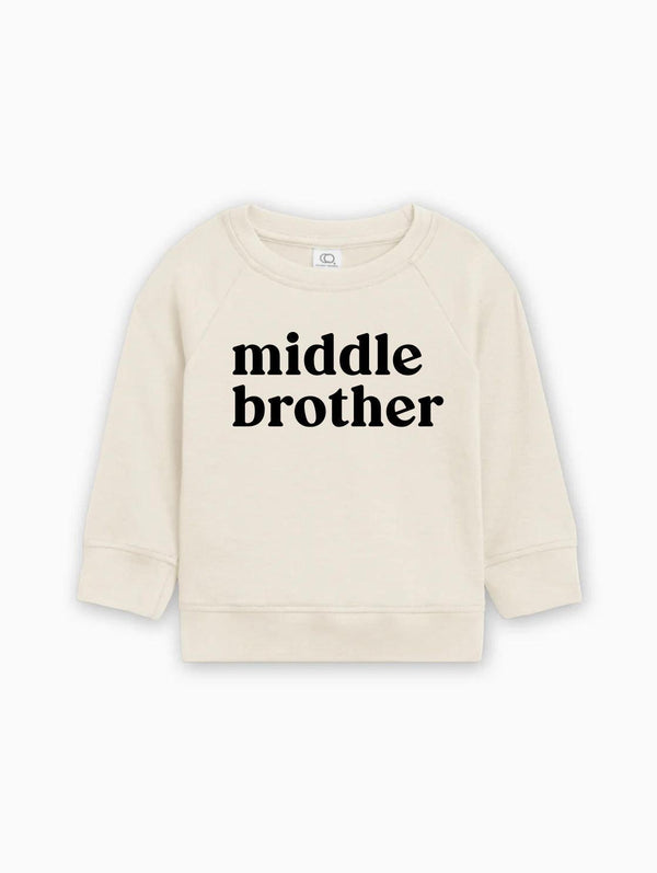 Middle Brother Organic Cotton Pullover (Serif)