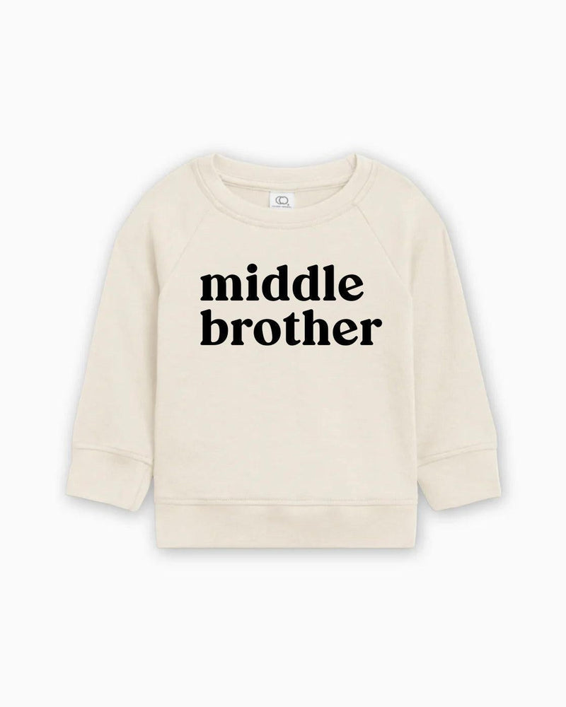 Middle Brother Organic Cotton Pullover (Serif)