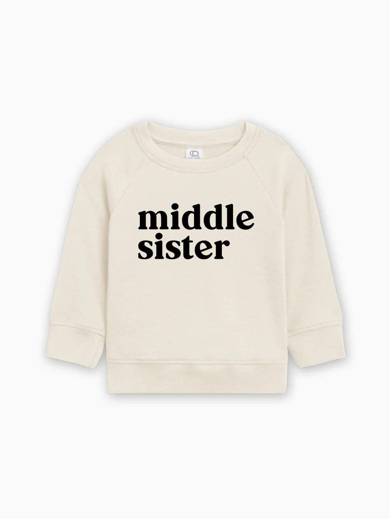 Middle Sister Organic Cotton Pullover (Serif)