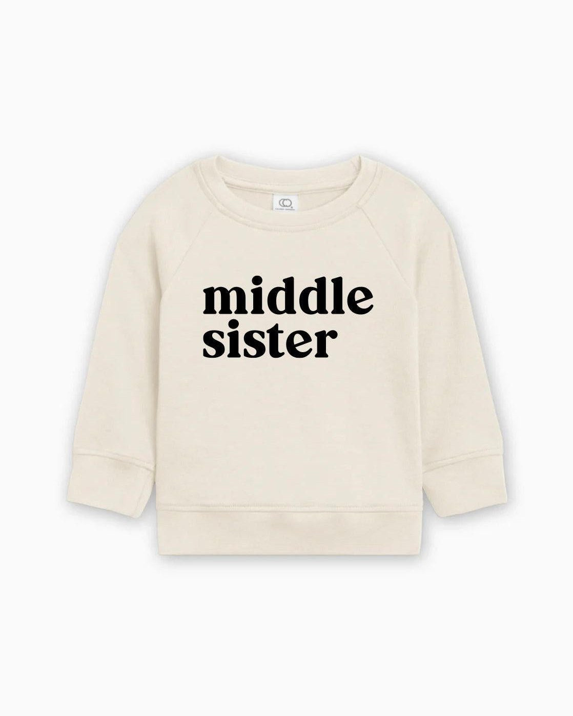 Middle Sister Organic Cotton Pullover (Serif)