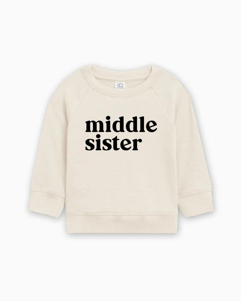 Middle Sister Organic Cotton Pullover (Serif)