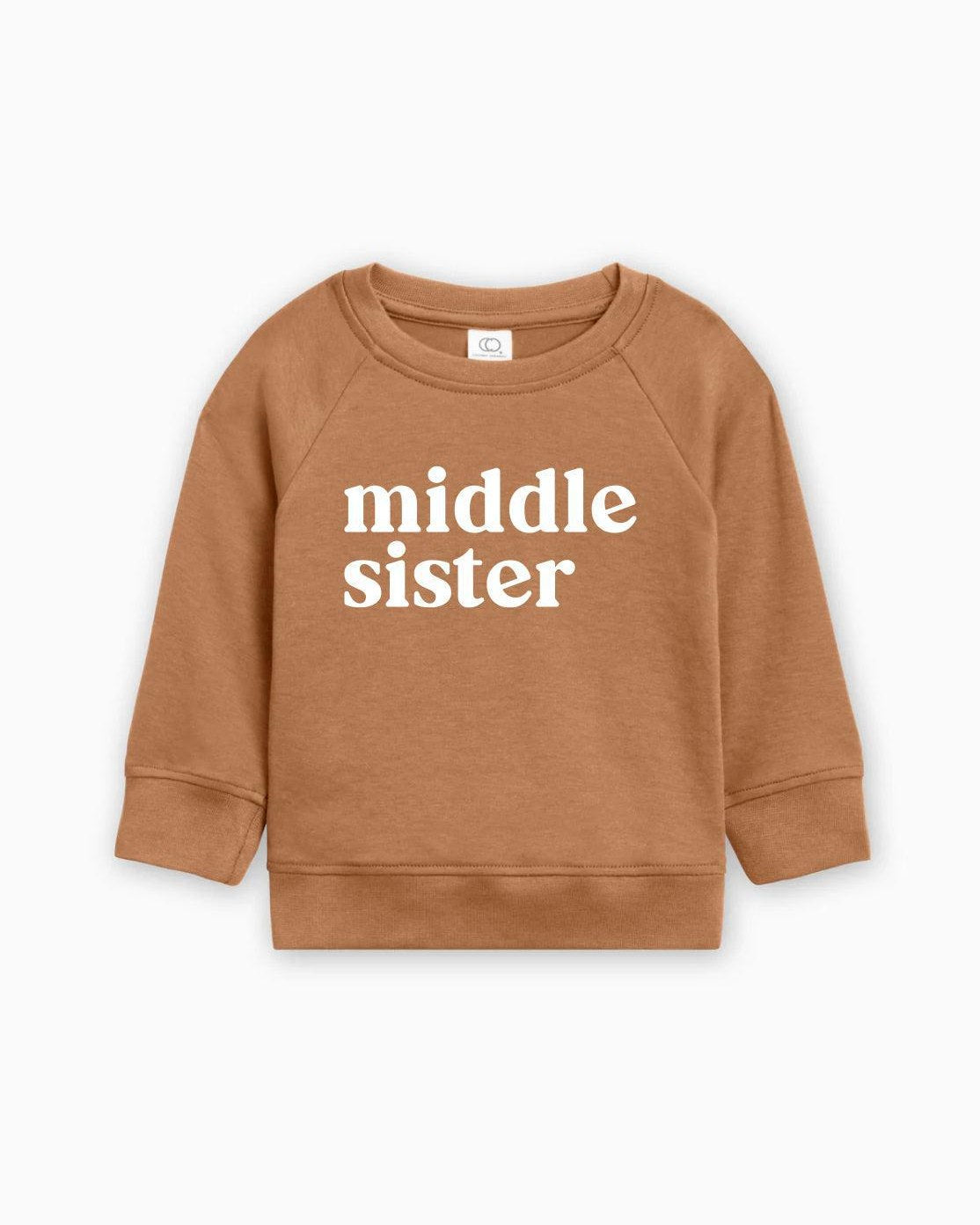 Middle Sister Organic Cotton Pullover (Serif)
