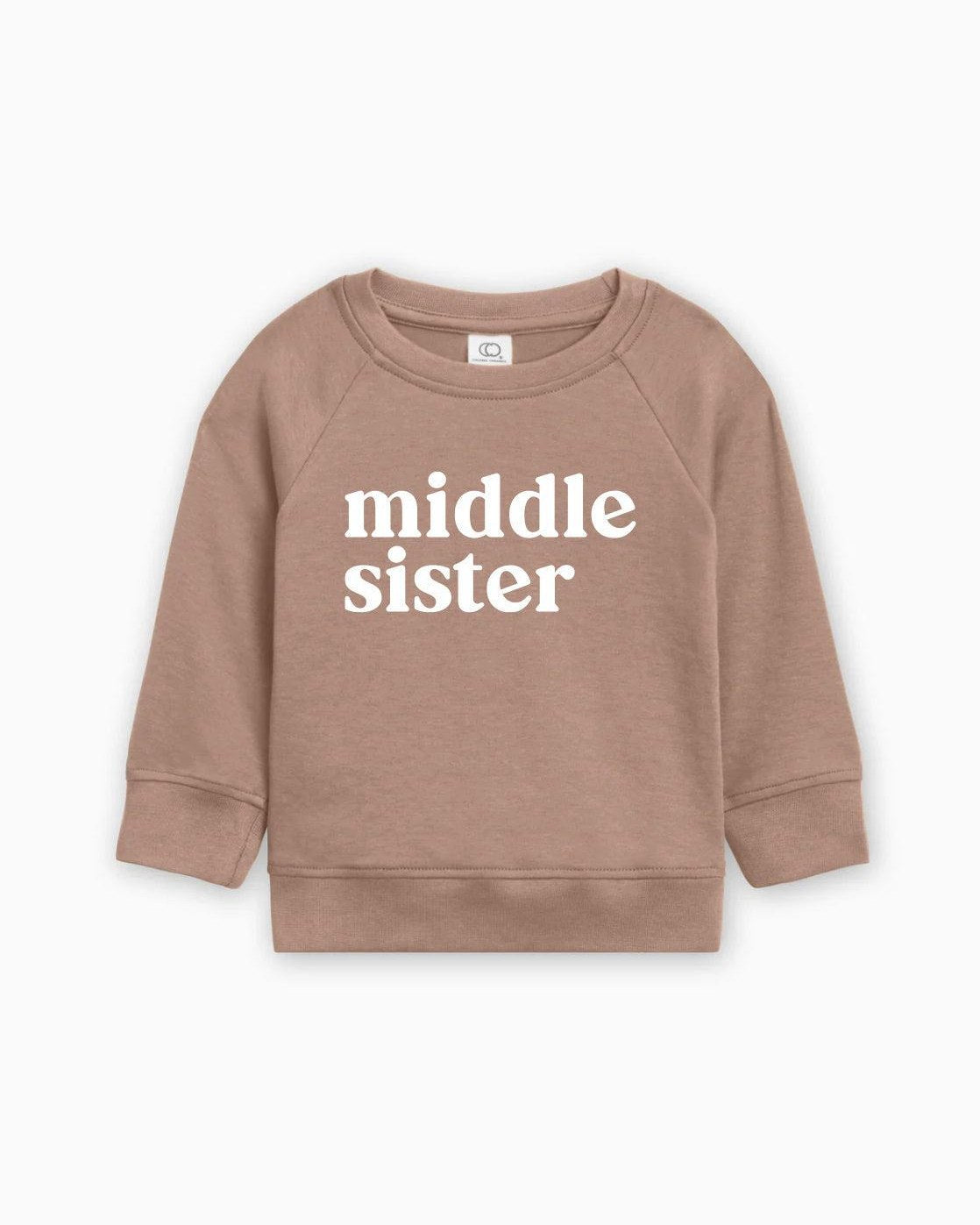 Middle Sister Organic Cotton Pullover (Serif)