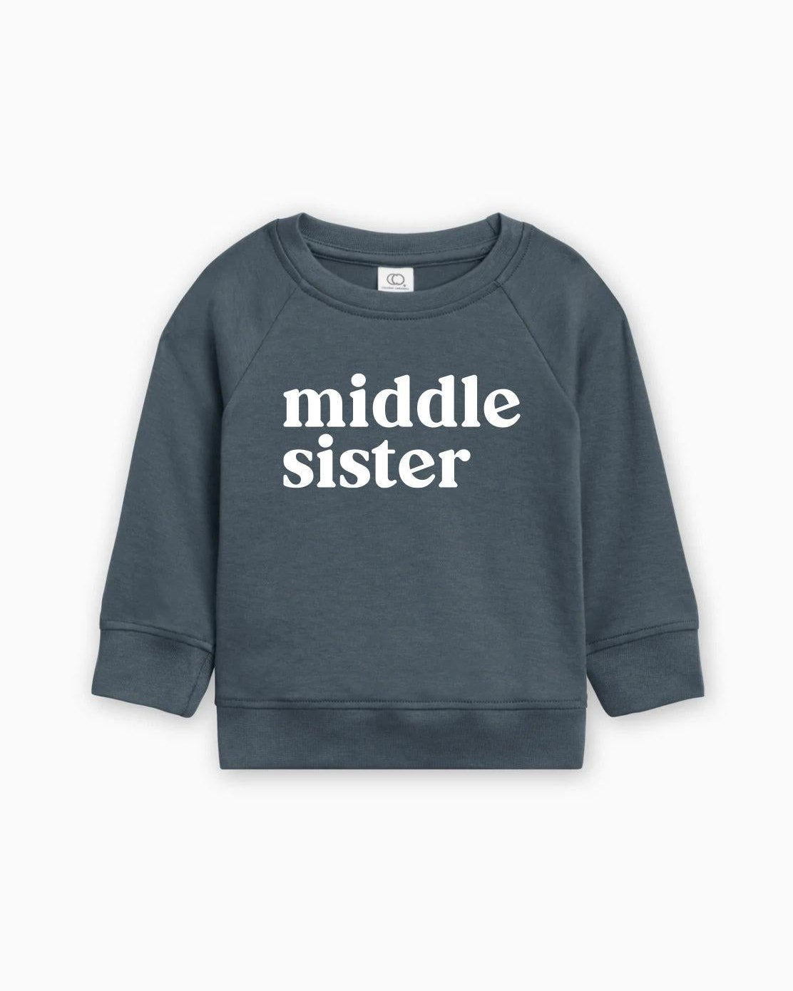 Middle Sister Organic Cotton Pullover (Serif)