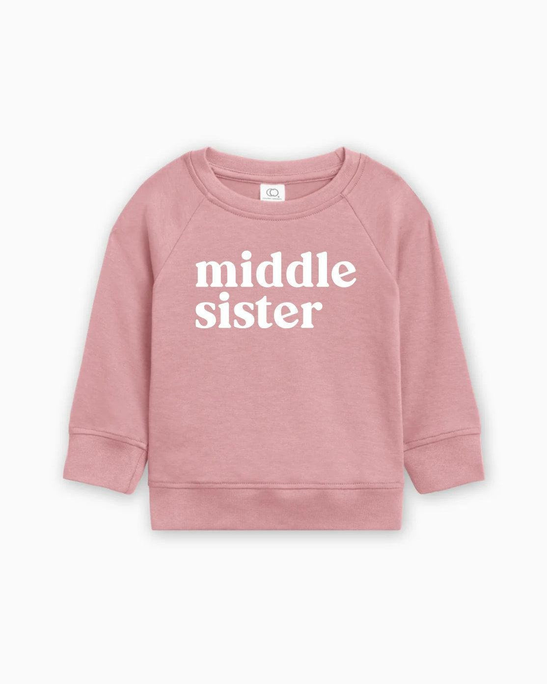 Middle Sister Organic Cotton Pullover (Serif)