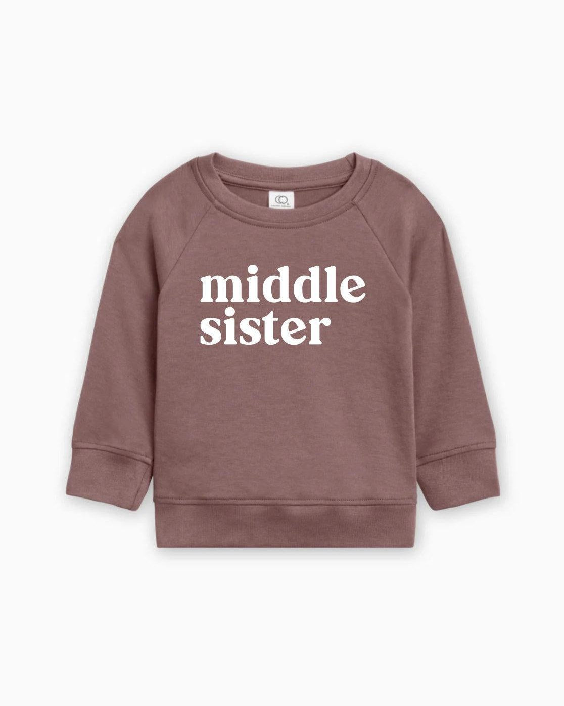 Middle Sister Organic Cotton Pullover (Serif)