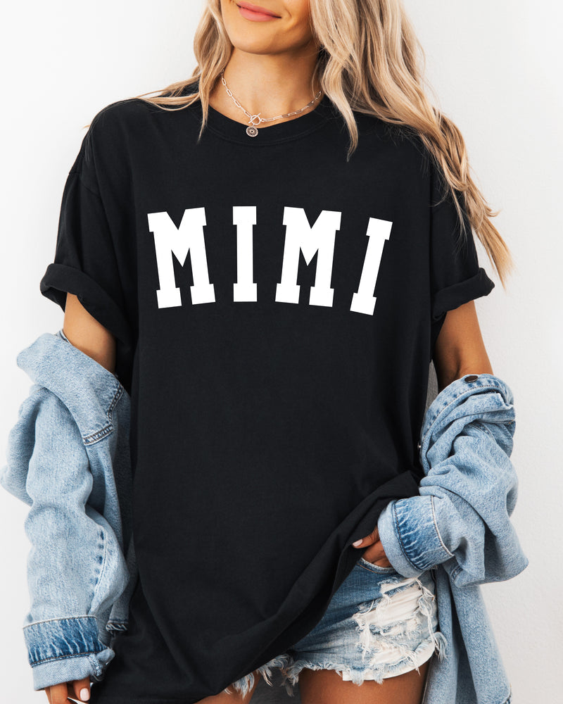 Mimi Grandma Comfort Colors Garment Dyed T Shirt (Condensed font)