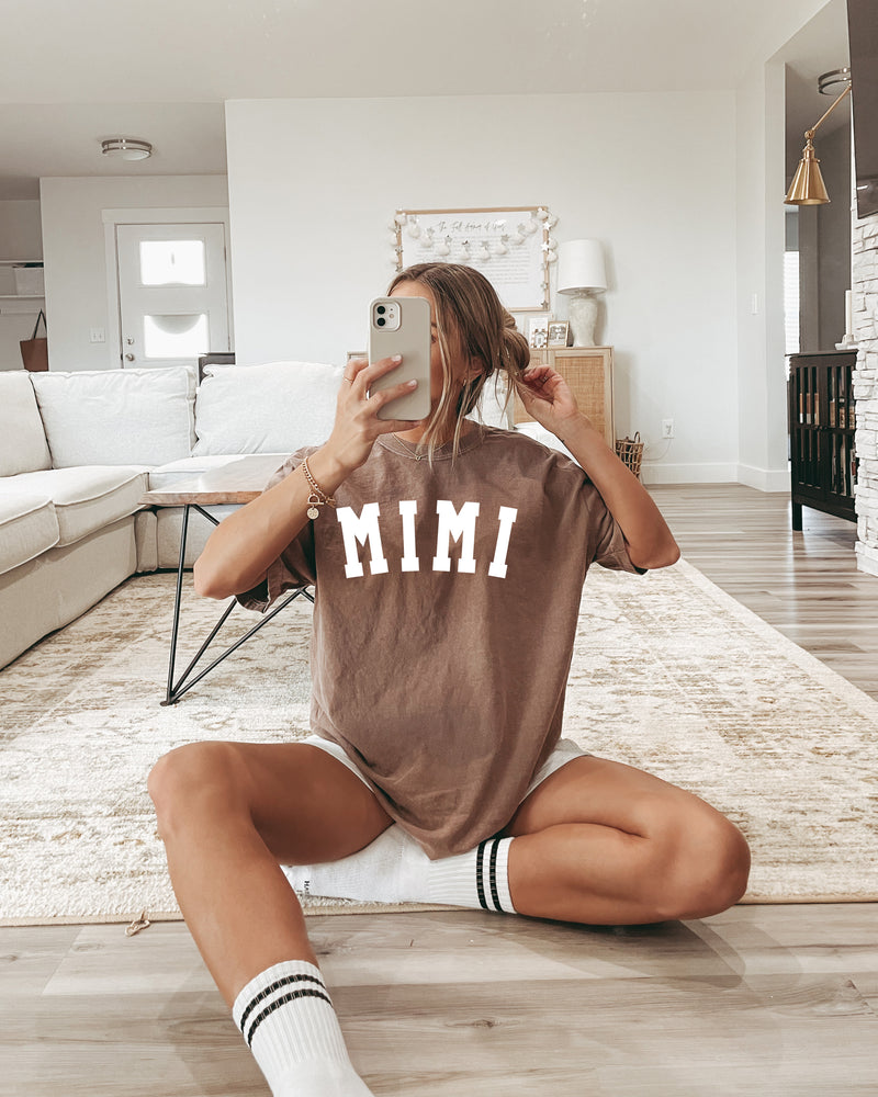 Mimi Grandma Comfort Colors Garment Dyed T Shirt (Condensed font)