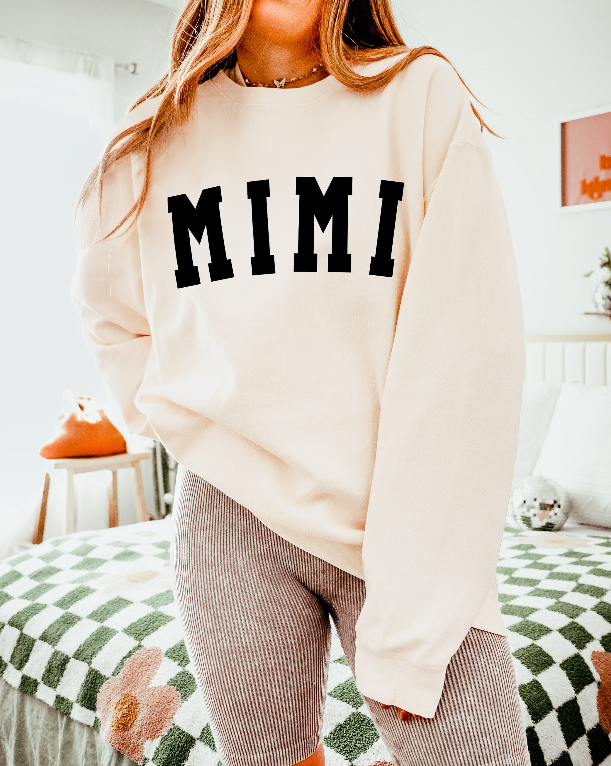 Mimi Grandma Garment Dyed Comfort Colors Sweatshirt