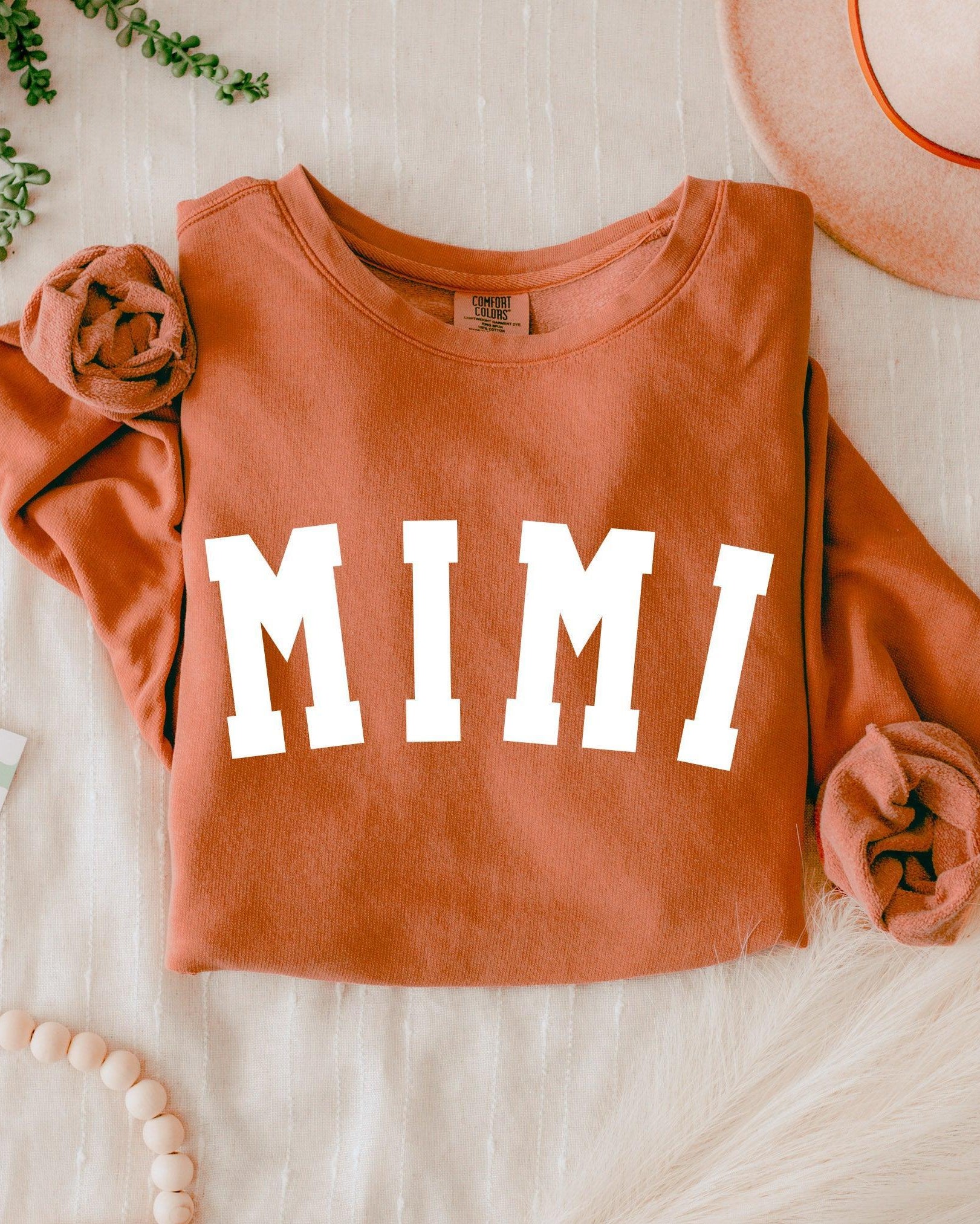 Mimi Grandma Garment Dyed Comfort Colors Sweatshirt
