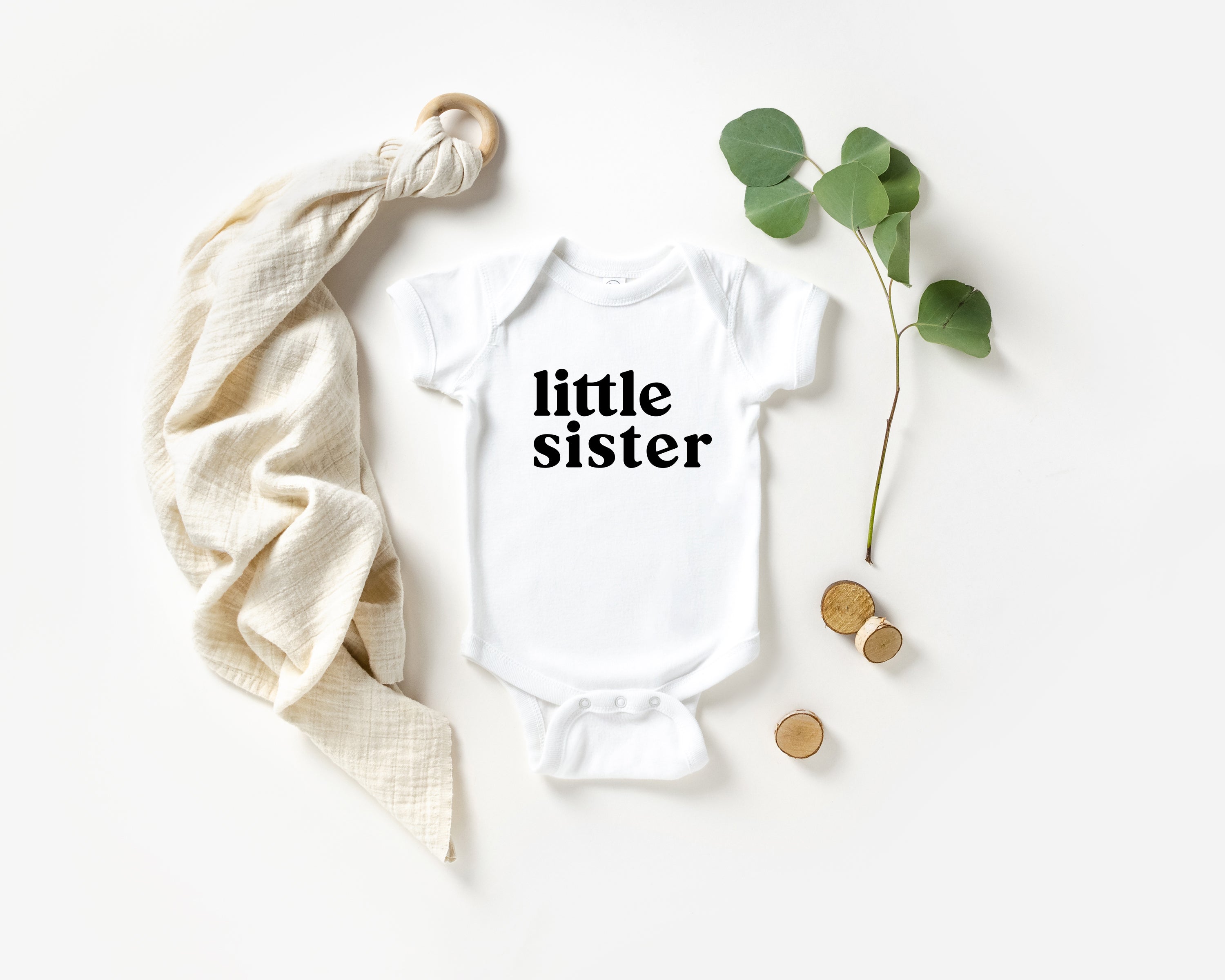 Little Sister baby Onesie Bodysuit - Pregnancy Announcement, Little Sister
