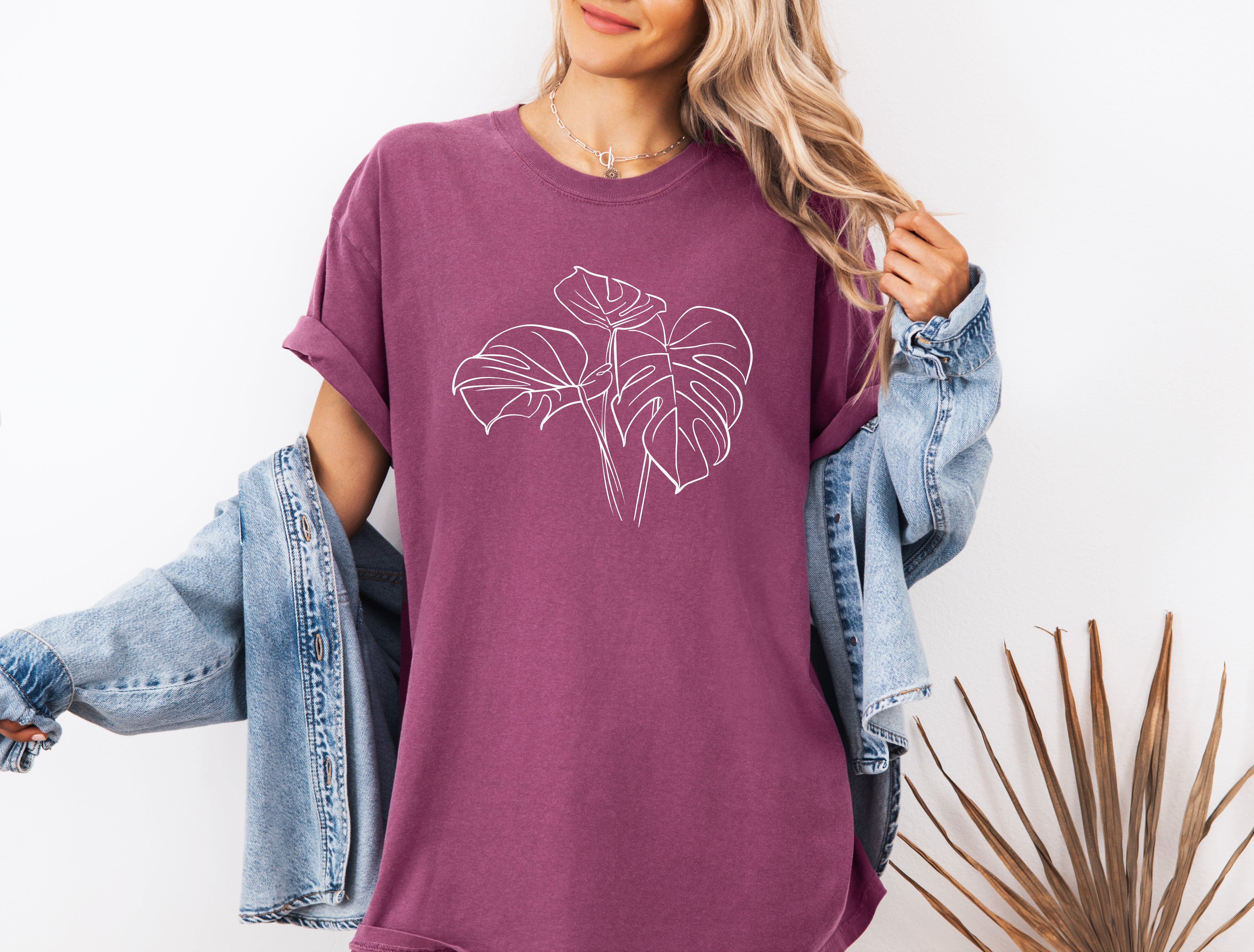 Monstera botanical Comfort Colors T Shirt