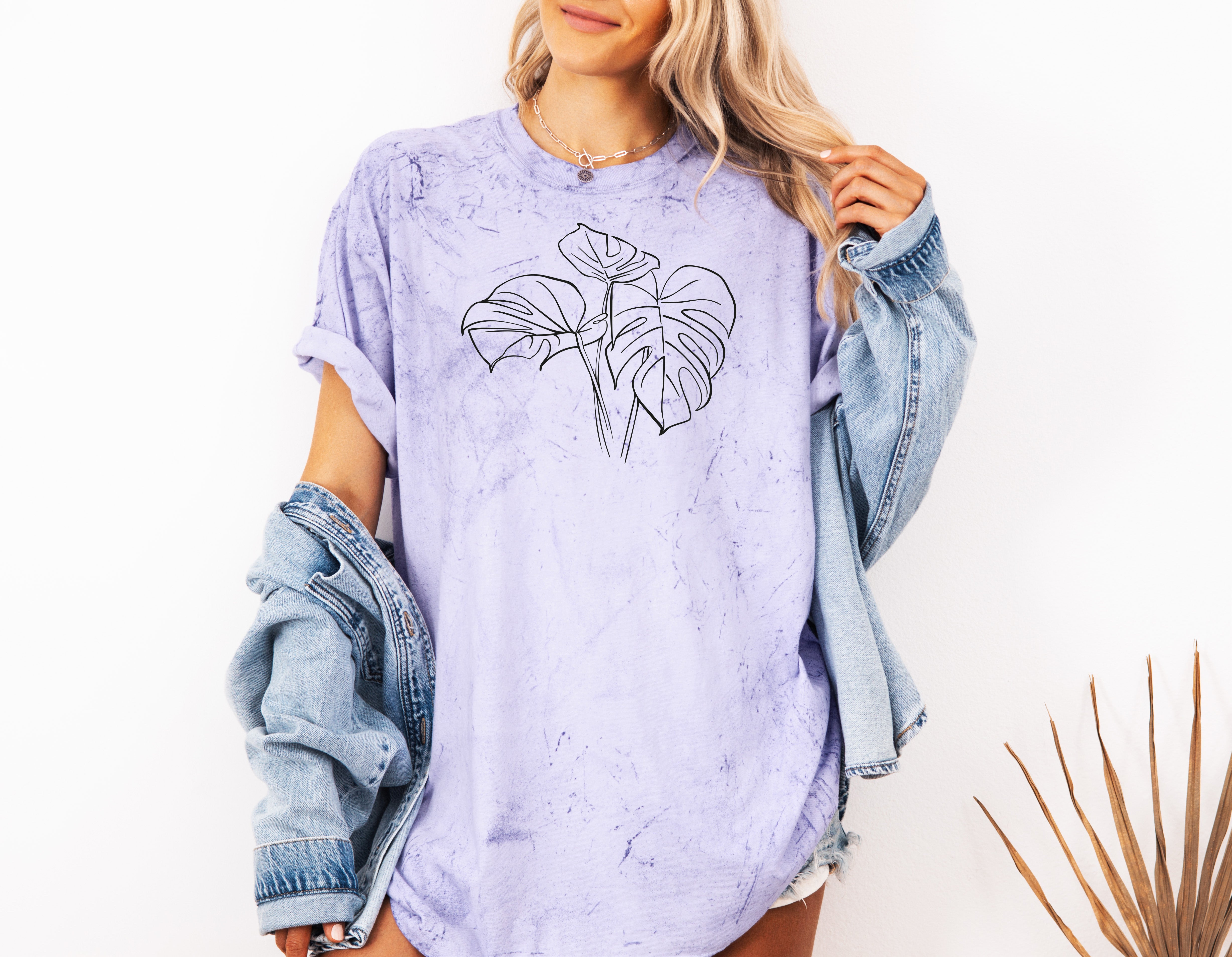 Monstera botanical Comfort Colors T Shirt