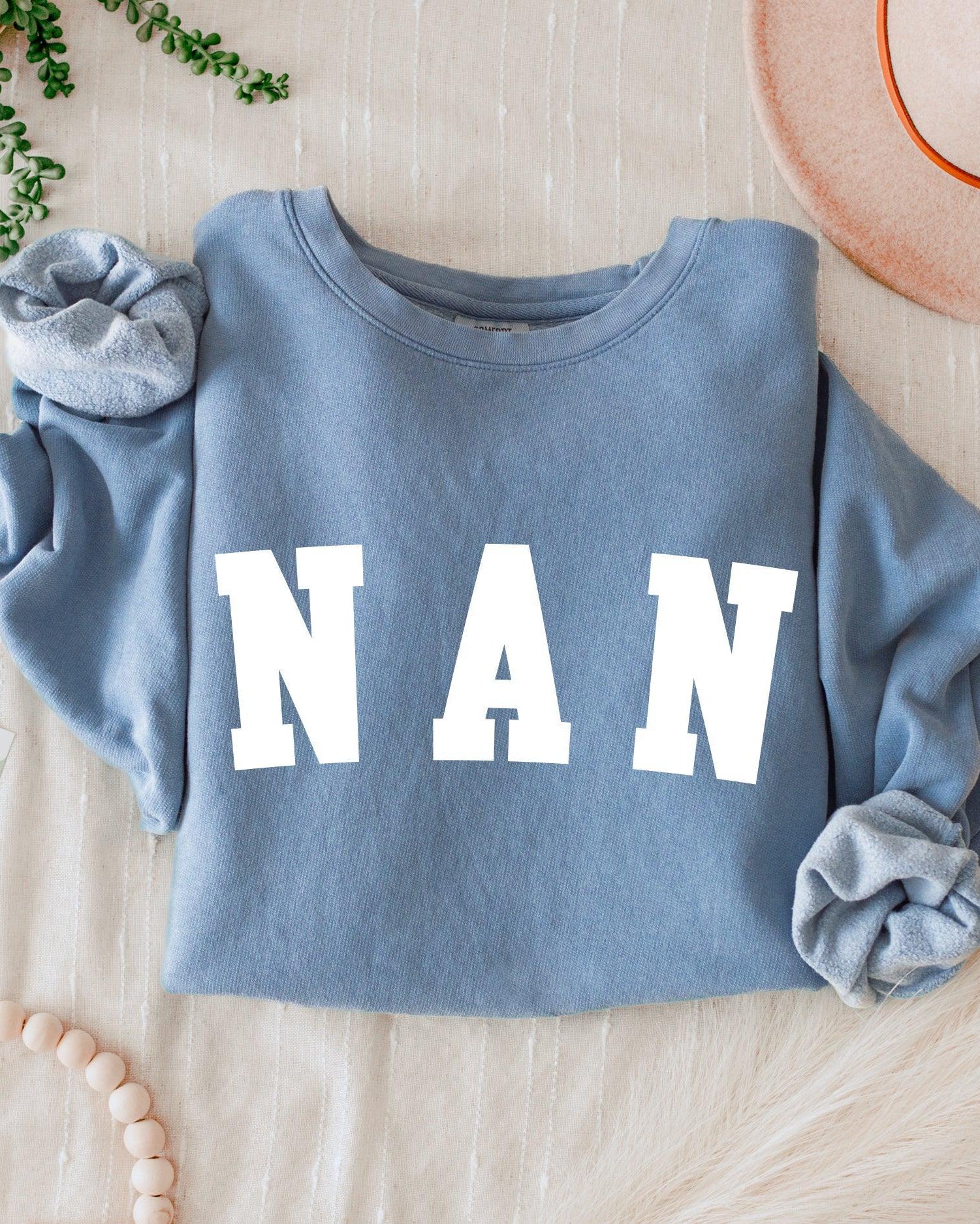 Nan Grandma Garment Dyed Comfort Colors Sweatshirt