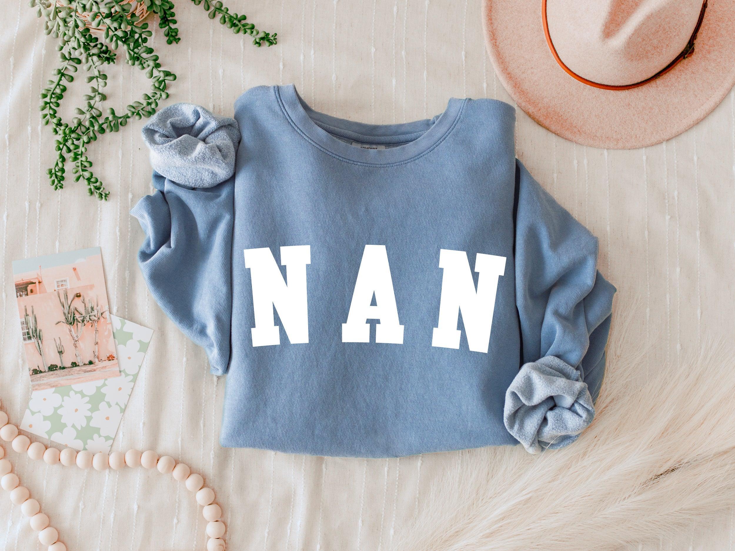 Nan Grandma Garment Dyed Comfort Colors Sweatshirt