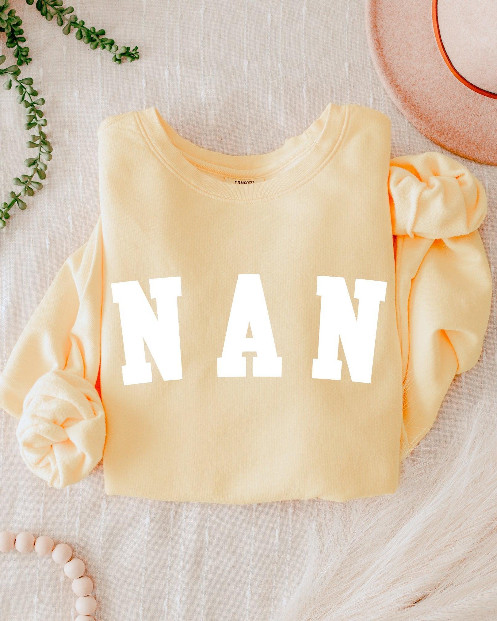 Nan Grandma Garment Dyed Comfort Colors Sweatshirt
