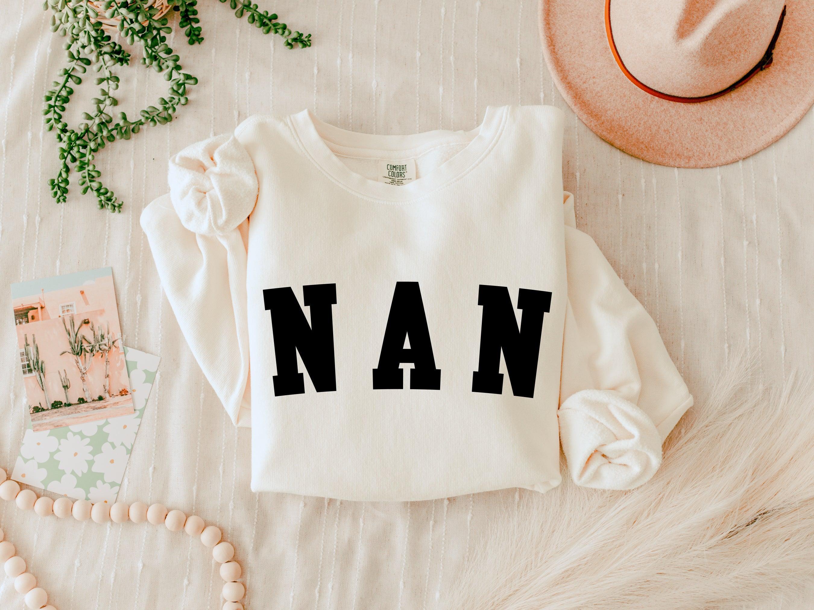 Nan Grandma Garment Dyed Comfort Colors Sweatshirt