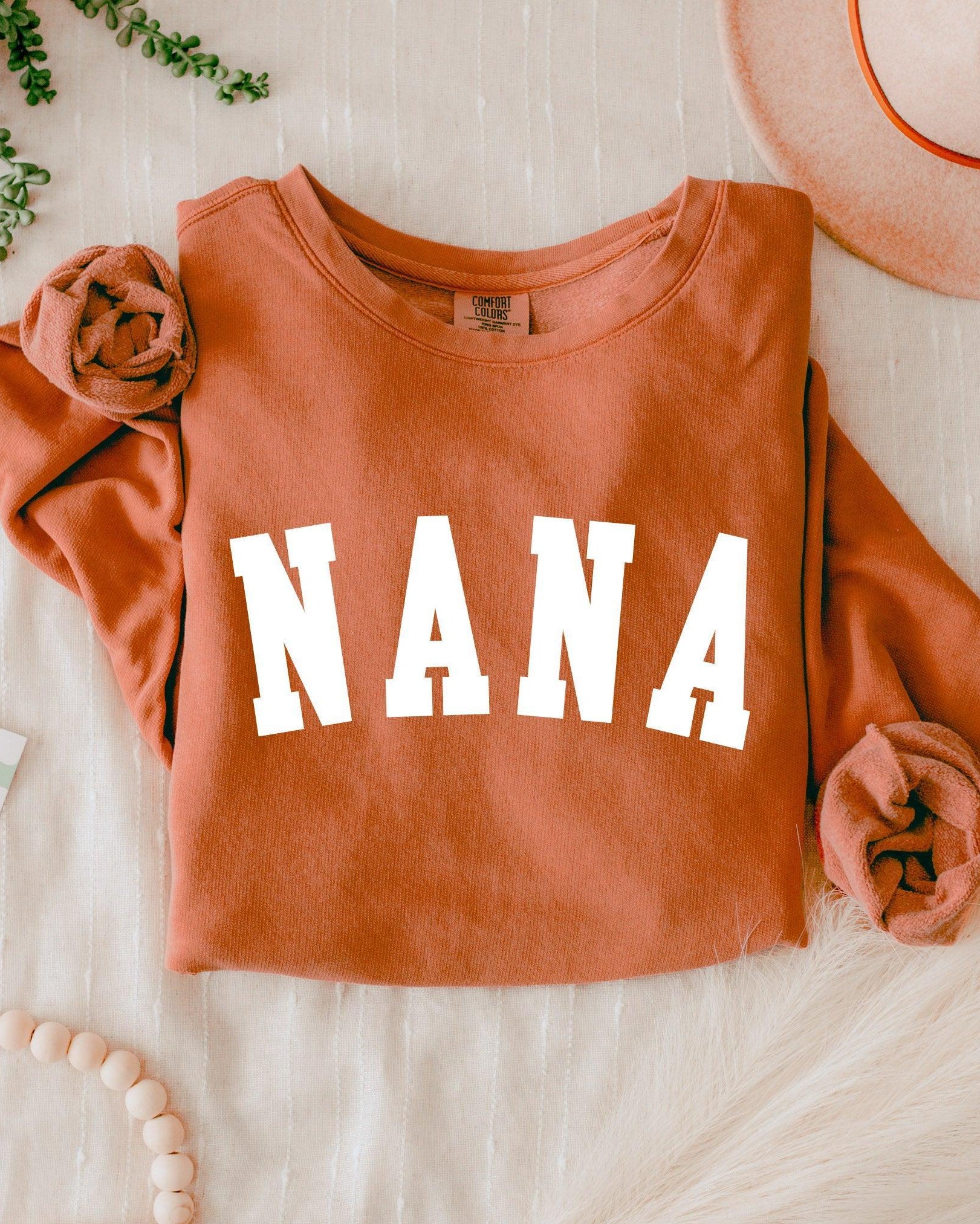 Nana Grandma Garment Dyed Comfort Colors Sweatshirt