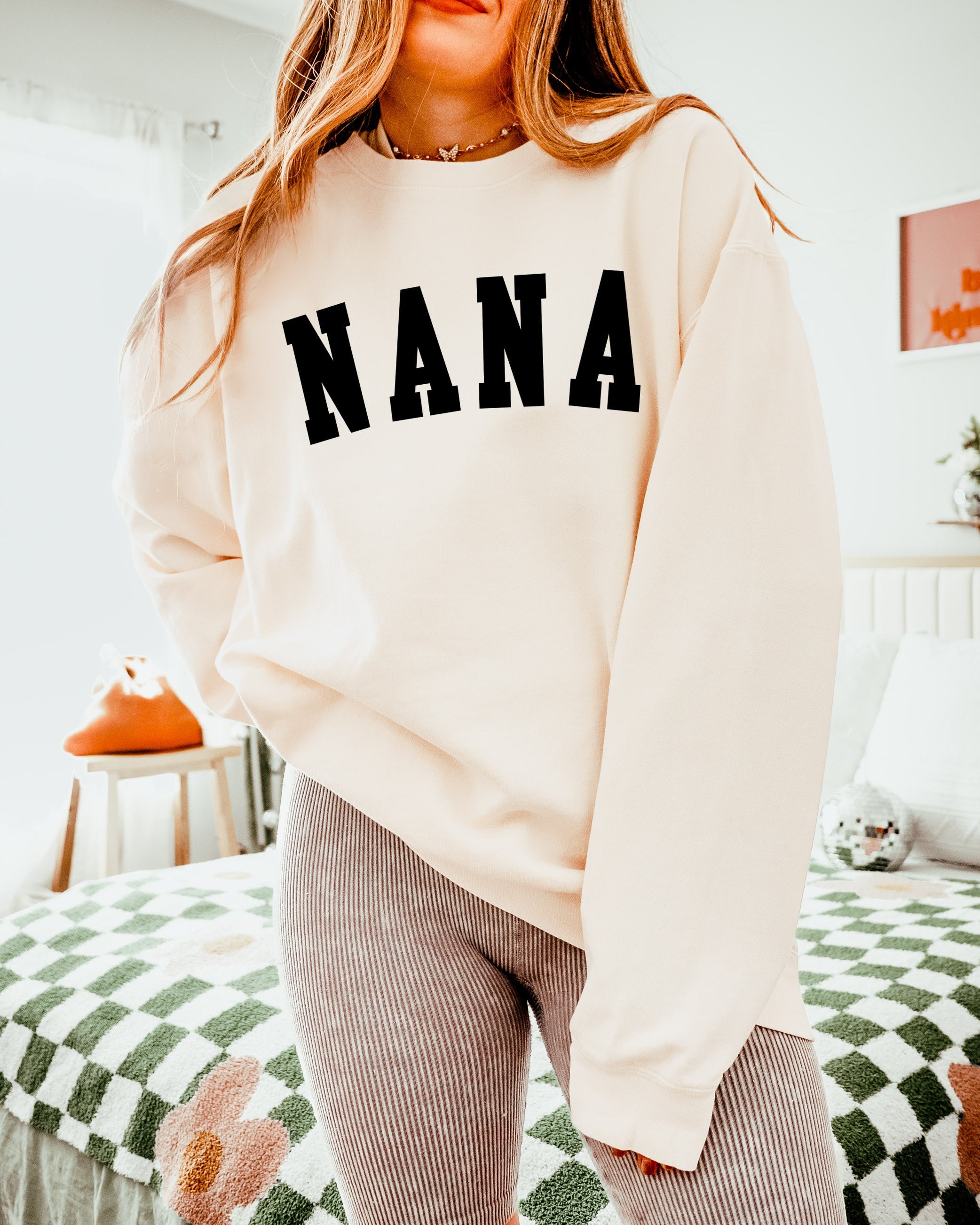 Nana Grandma Garment Dyed Comfort Colors Sweatshirt