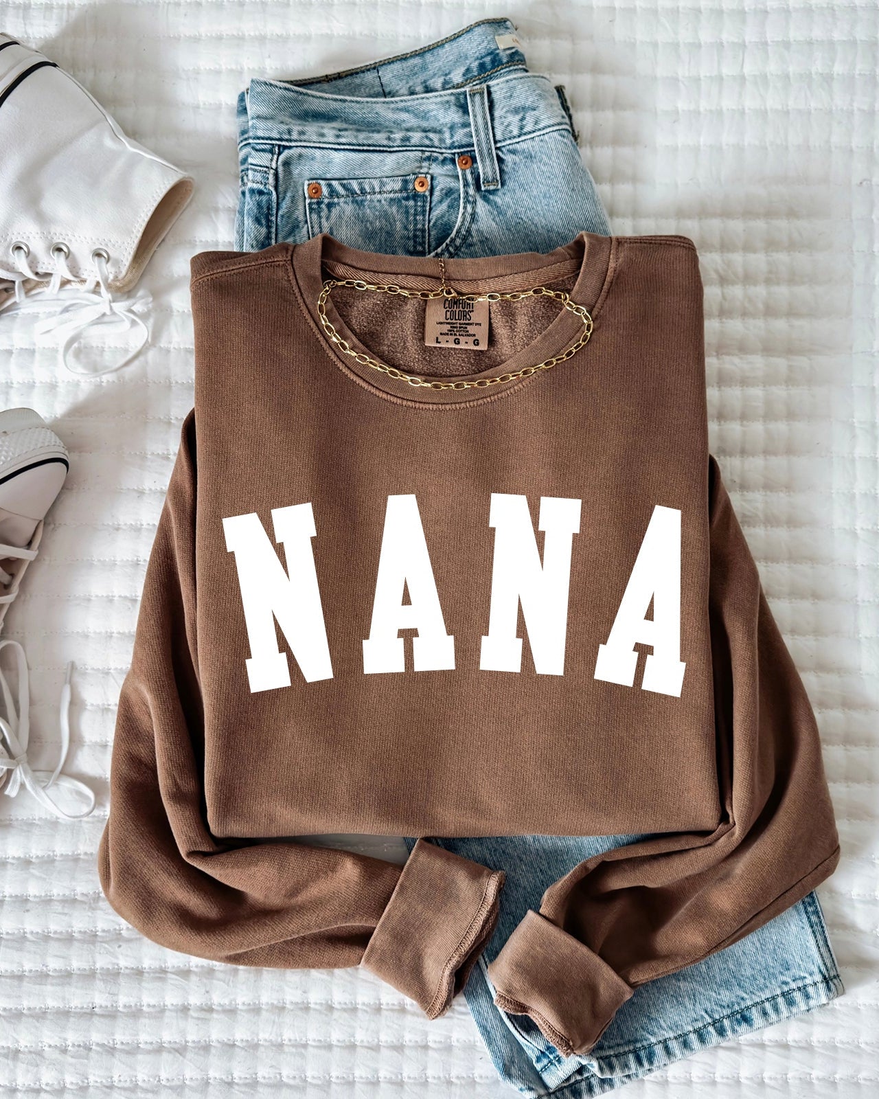 Nana Grandma Garment Dyed Comfort Colors Sweatshirt