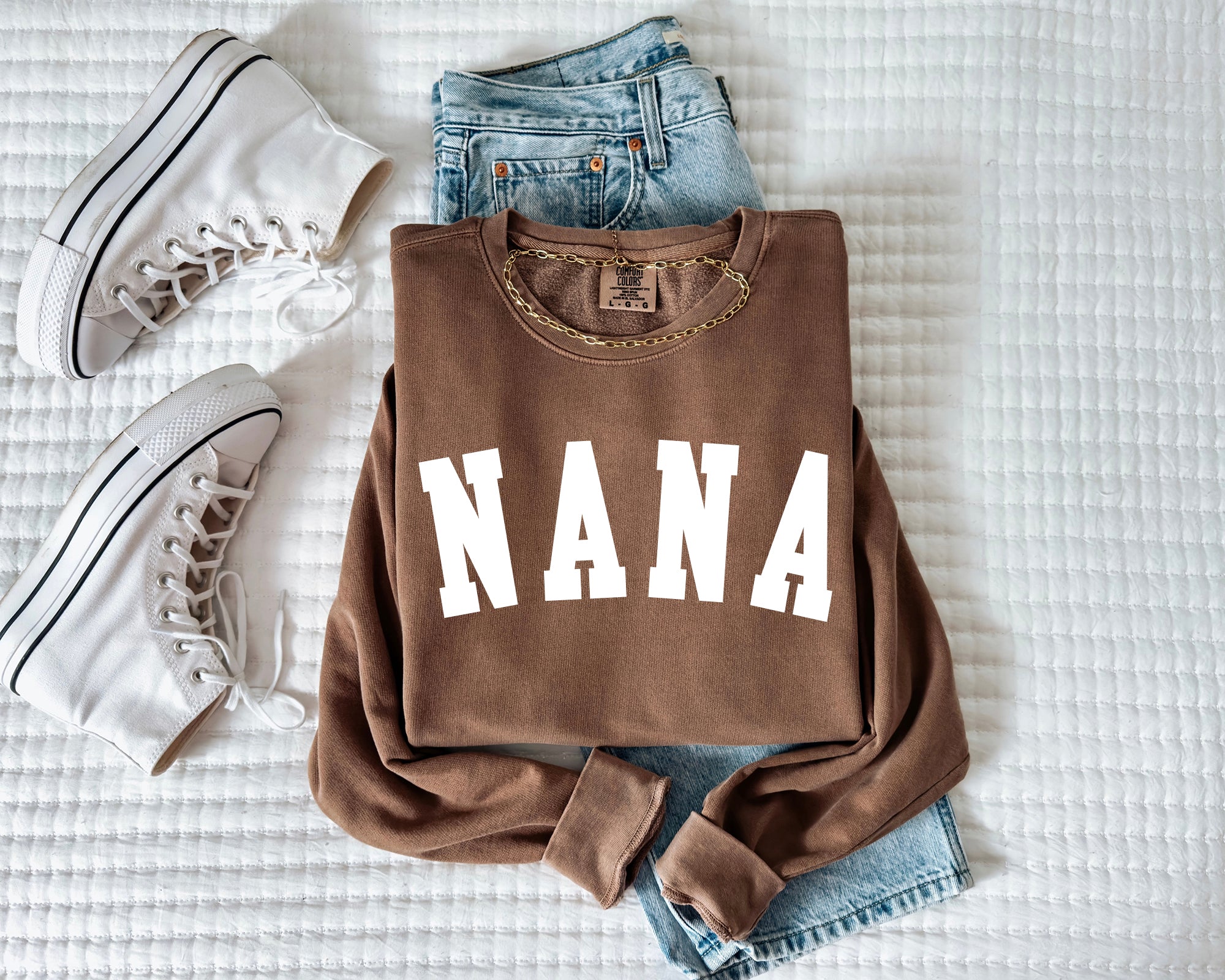 Nana Grandma Garment Dyed Comfort Colors Sweatshirt