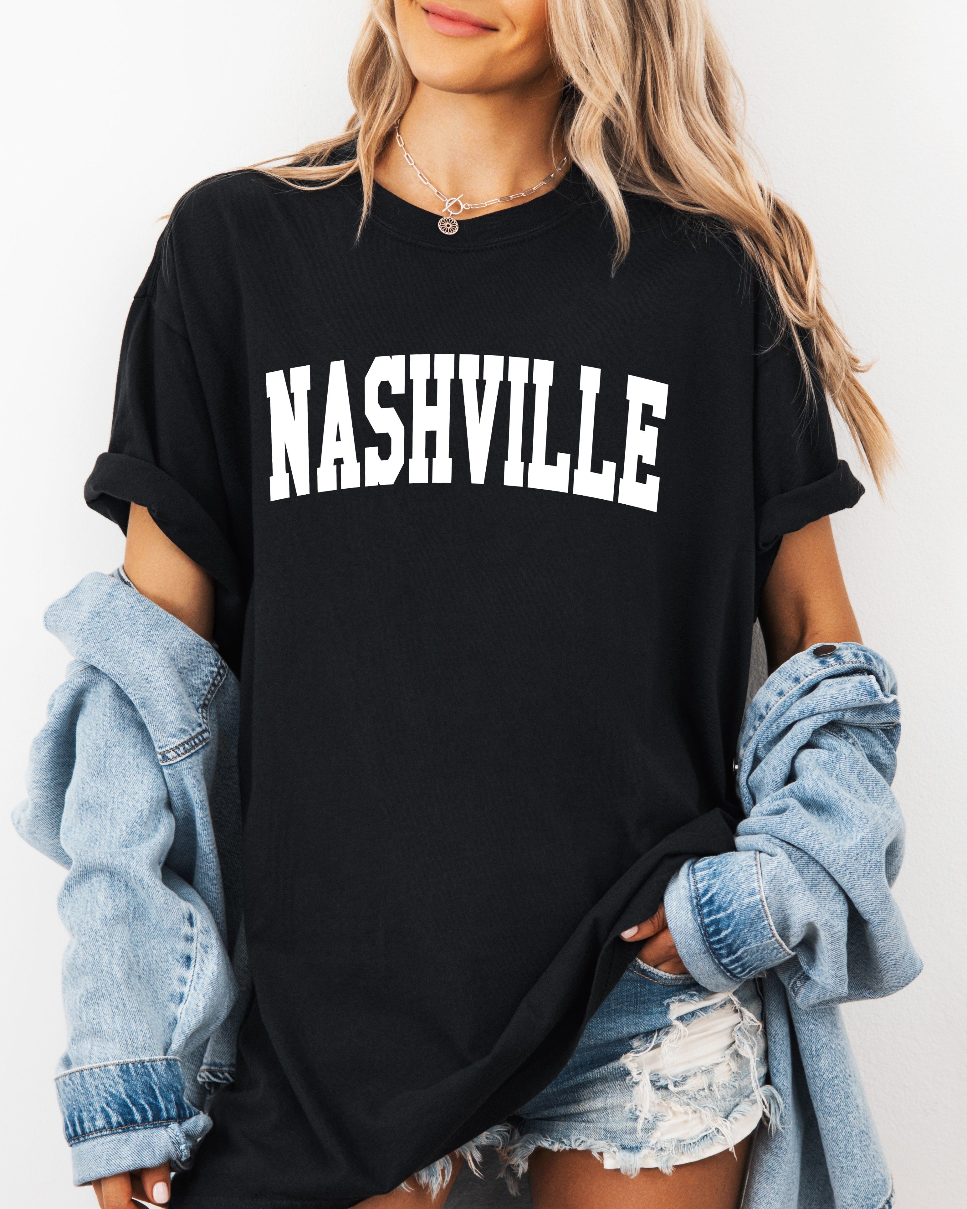 Nashville State City Comfort Colors T Shirt (Condensed Font)