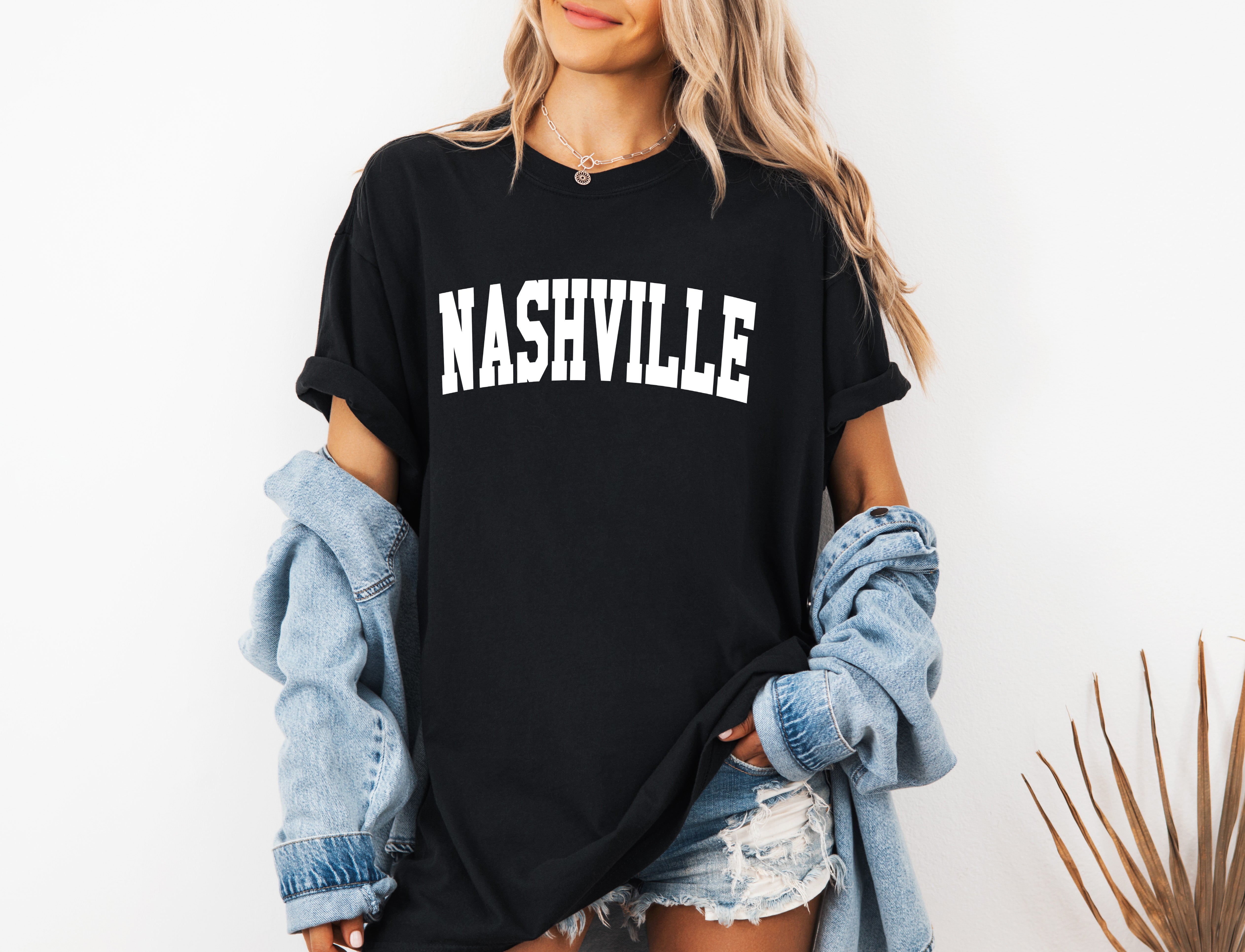 Nashville State City Comfort Colors T Shirt (Condensed Font)