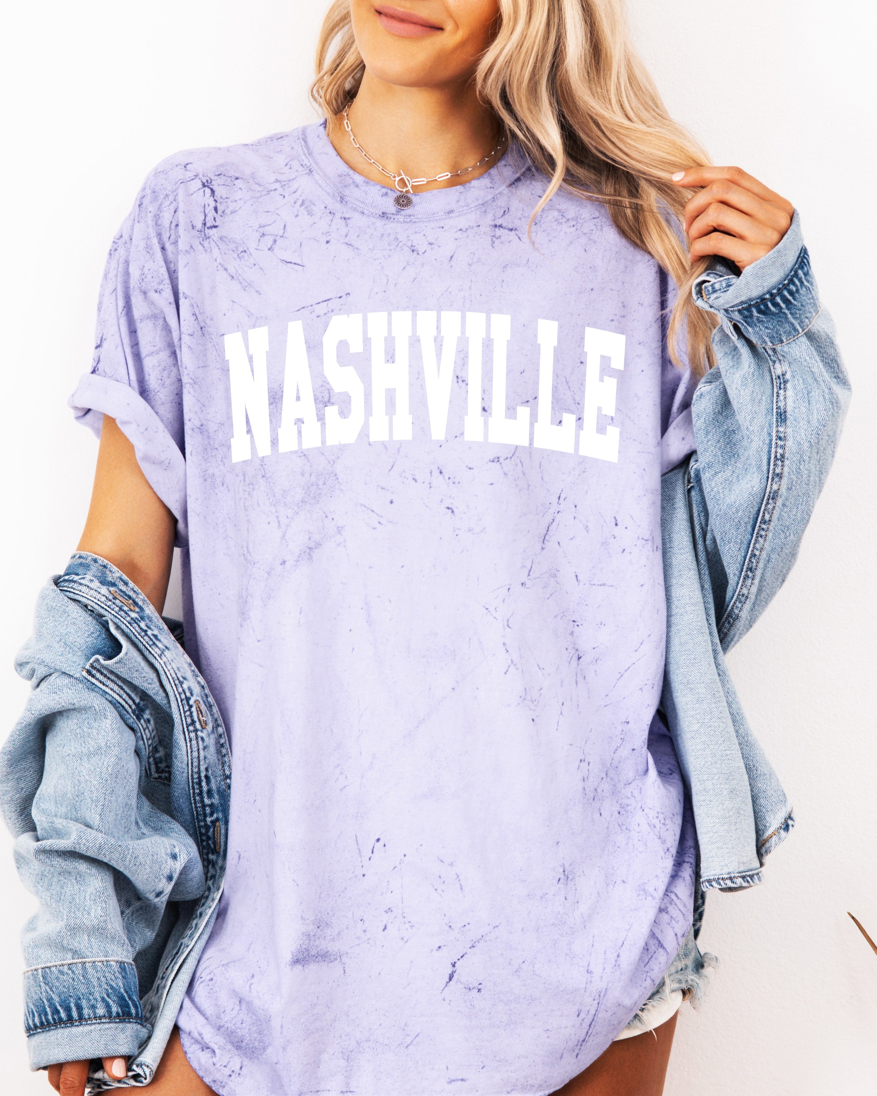 Nashville State City Comfort Colors T Shirt (Condensed Font)