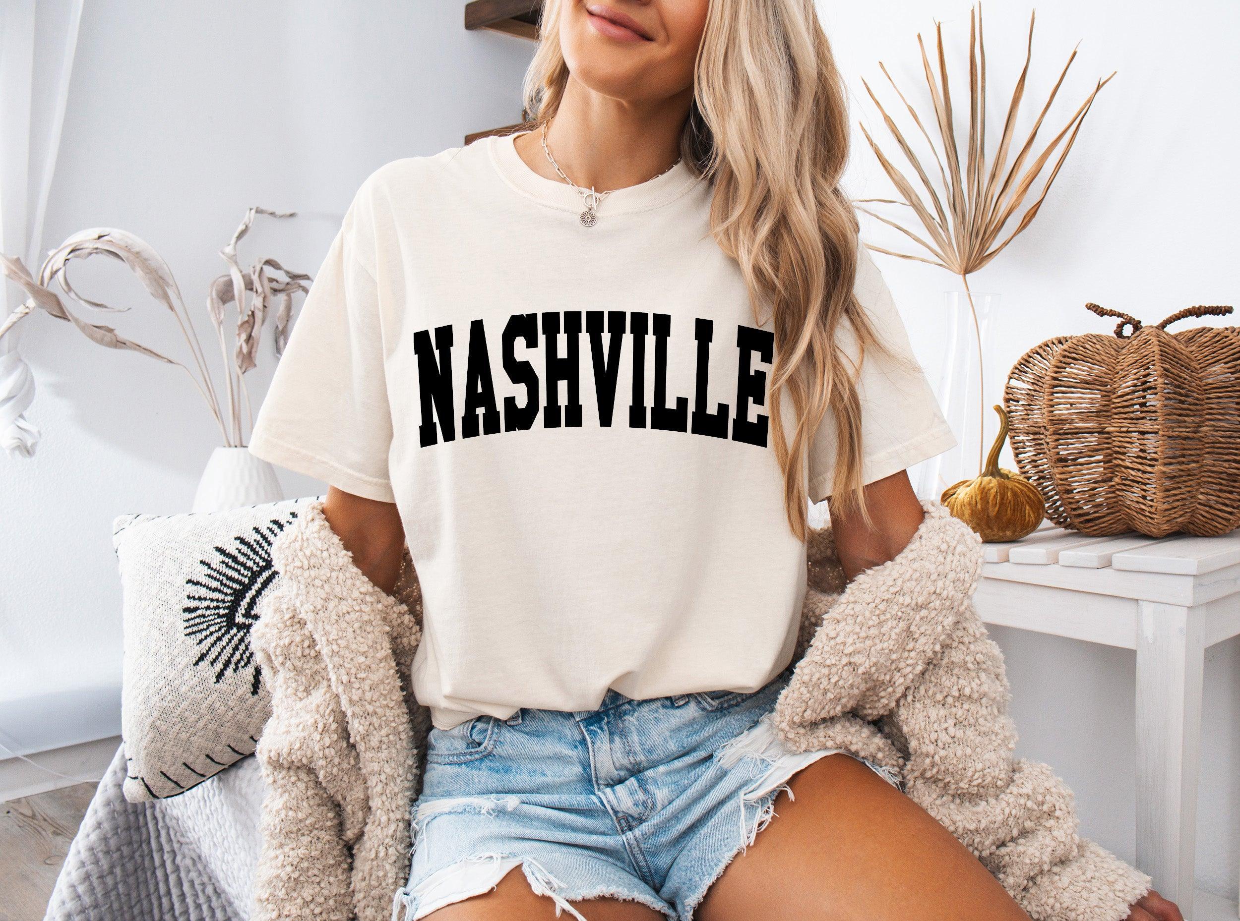 Nashville State City Comfort Colors T Shirt (Condensed Font)