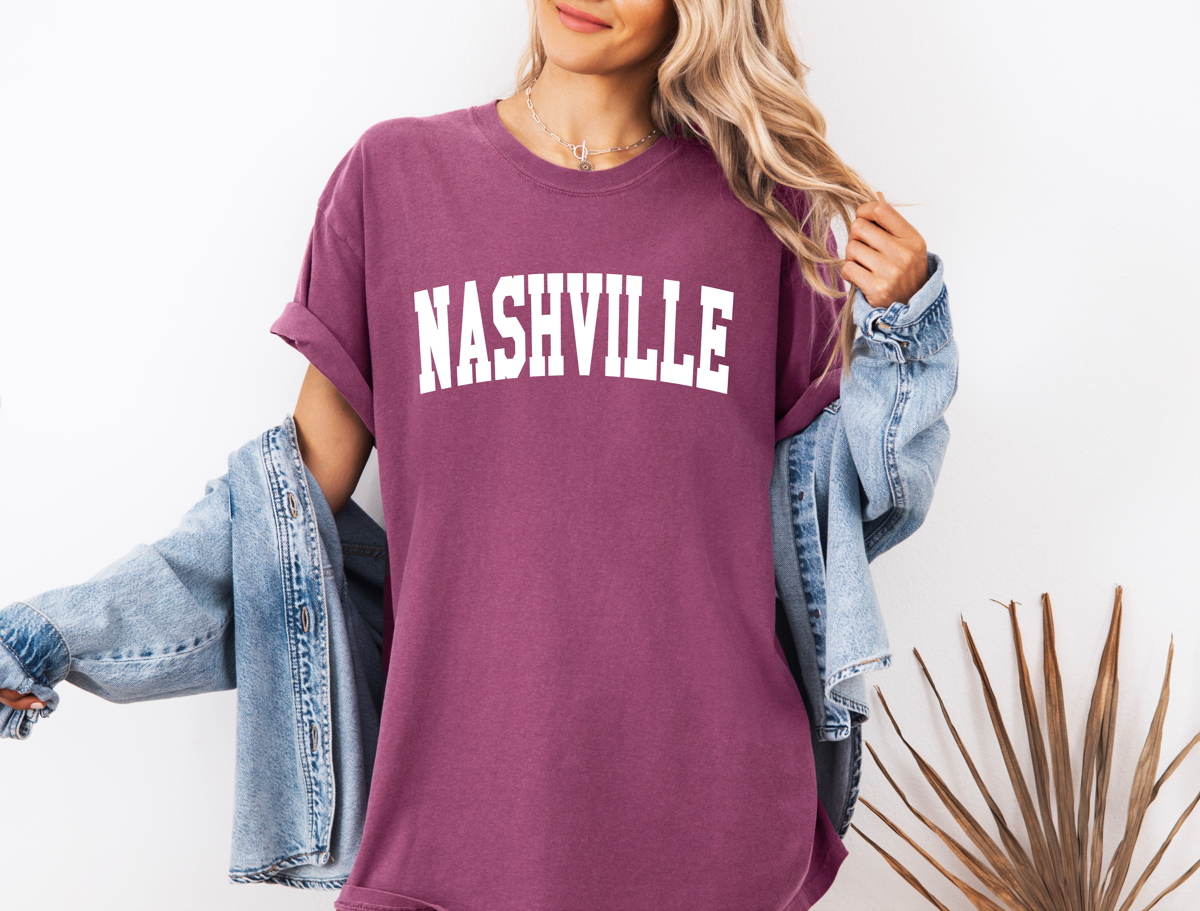 Nashville State City Comfort Colors T Shirt (Condensed Font)
