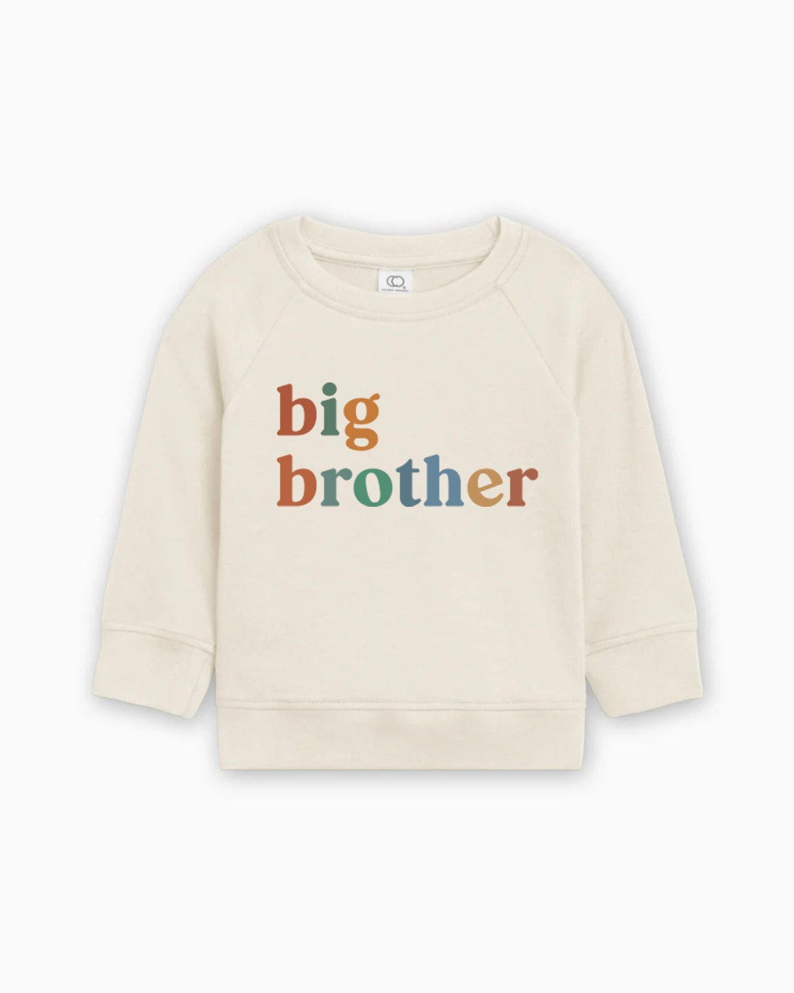 Big Brother Organic Cotton Pullover (Color Serif), Sibling Sweatshirt