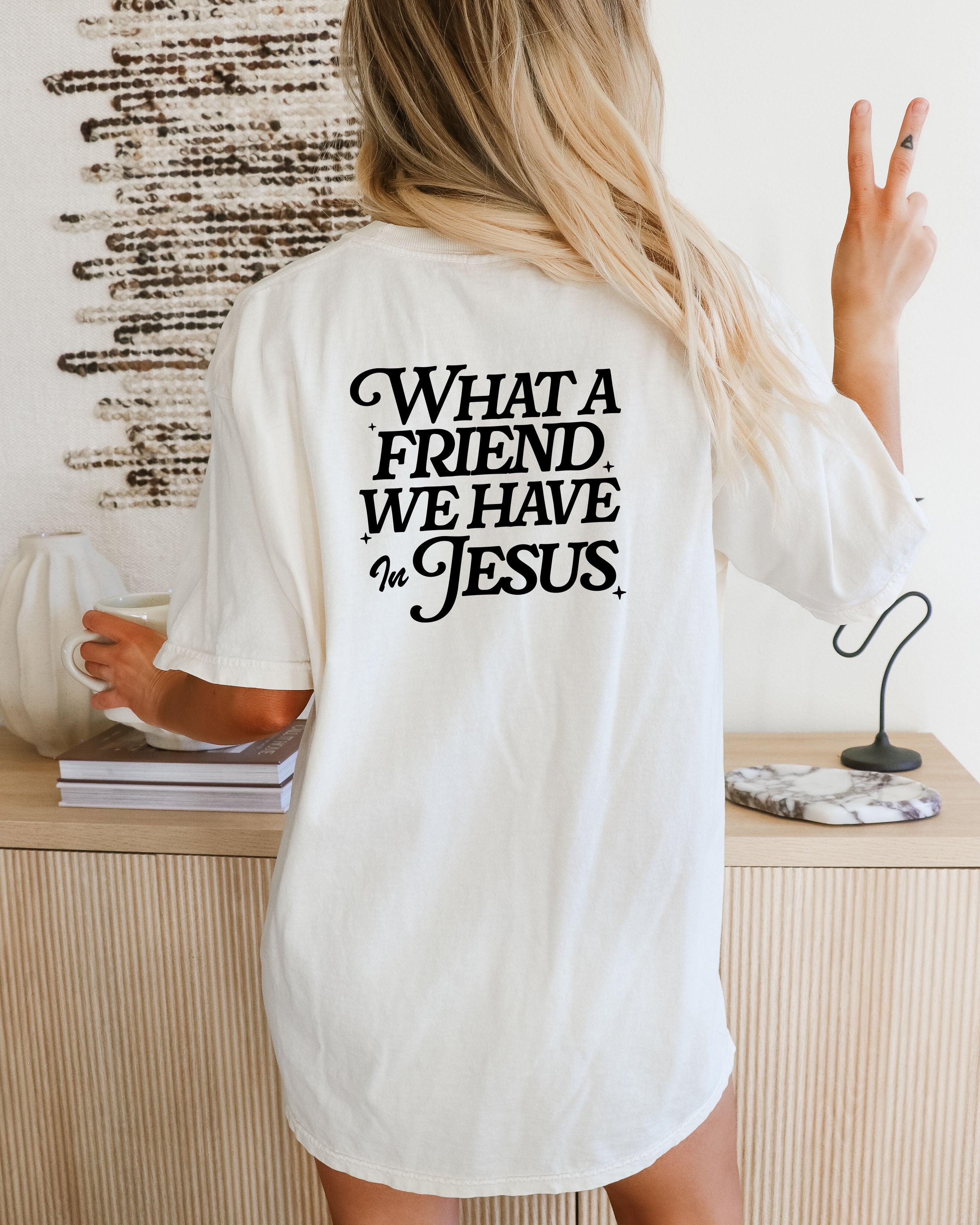 What a friend we have in Jesus Comfort Colors T Shirt Religious Jesus Bible