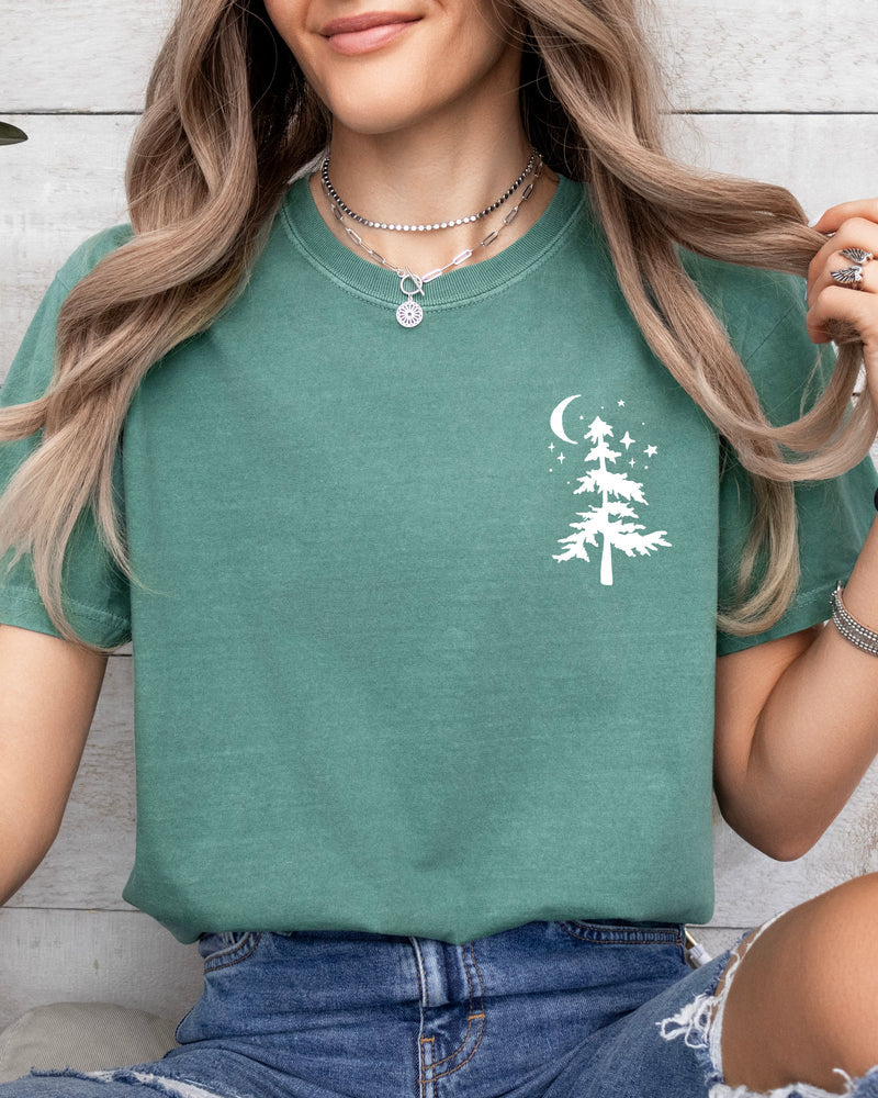 No city lights Campfire nights Camping Hiking Comfort Colors T Shirt
